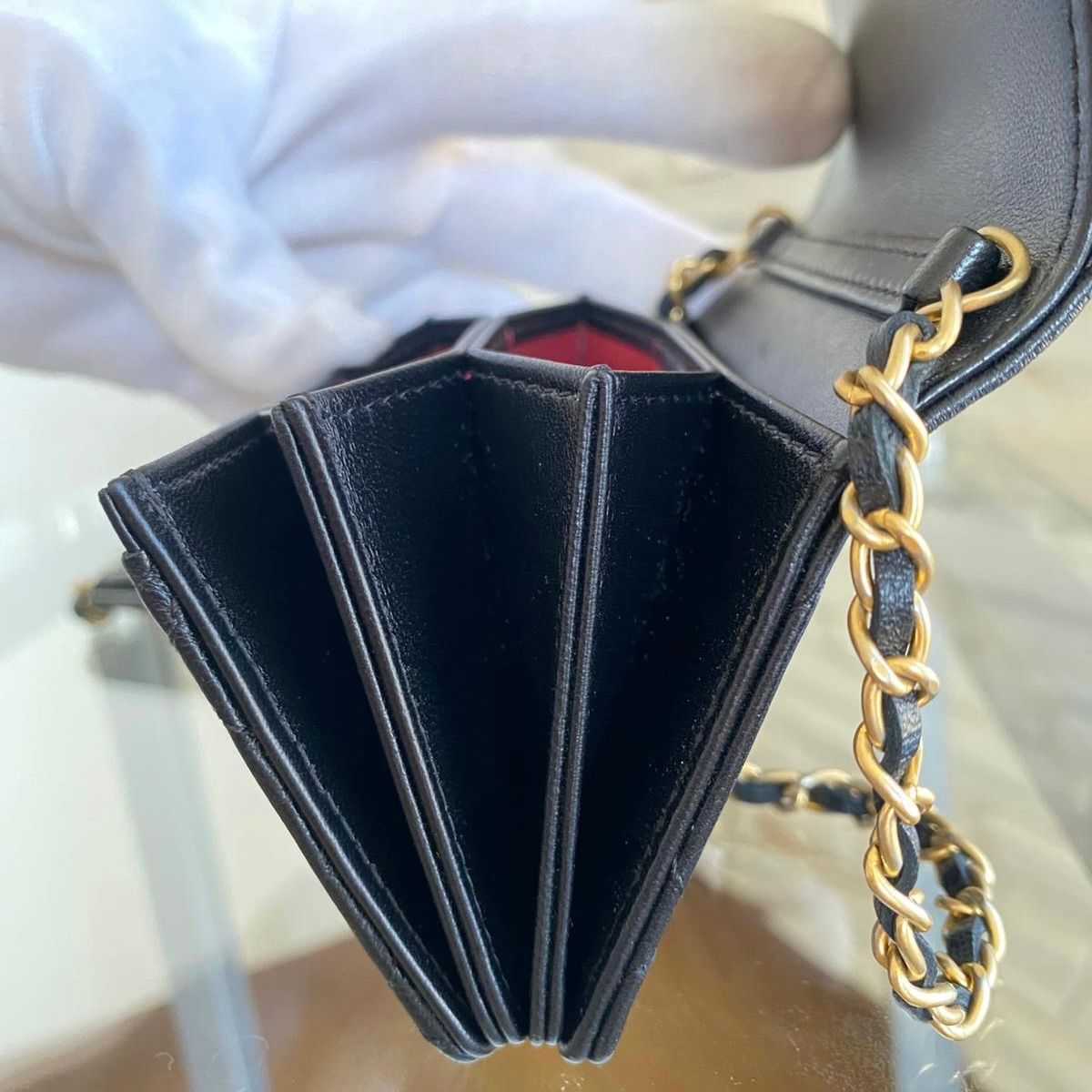 新品未使用 CHANEL(シャネル)チェーンウォレット - メルカリ