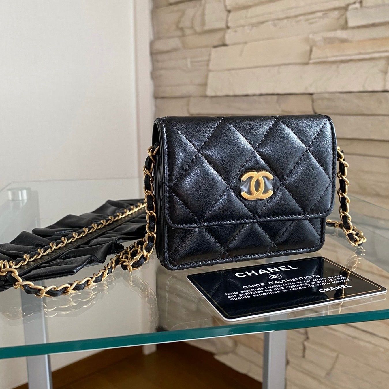 新品未使用 CHANEL(シャネル)チェーンウォレット - メルカリ