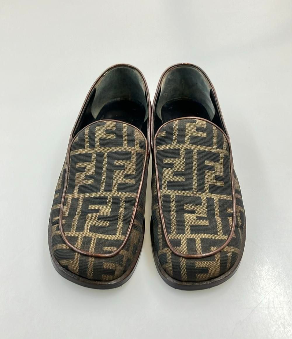 フェンディ ローファー ズッカ柄 レディース SIZE 38 1/2 (25.5cm