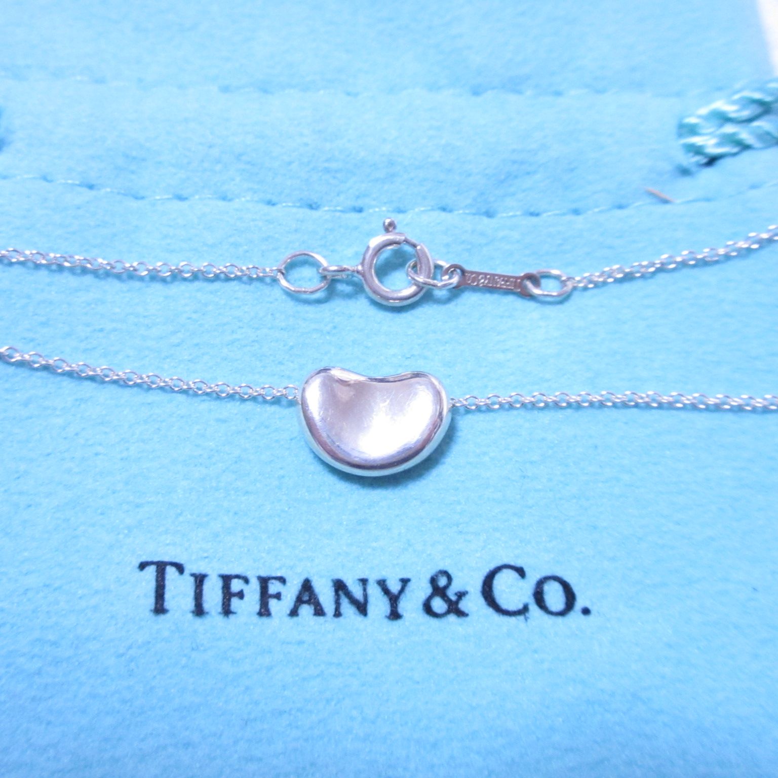 美品 Tiffany & Co. ティファニー スモール ビーン ネックレス 