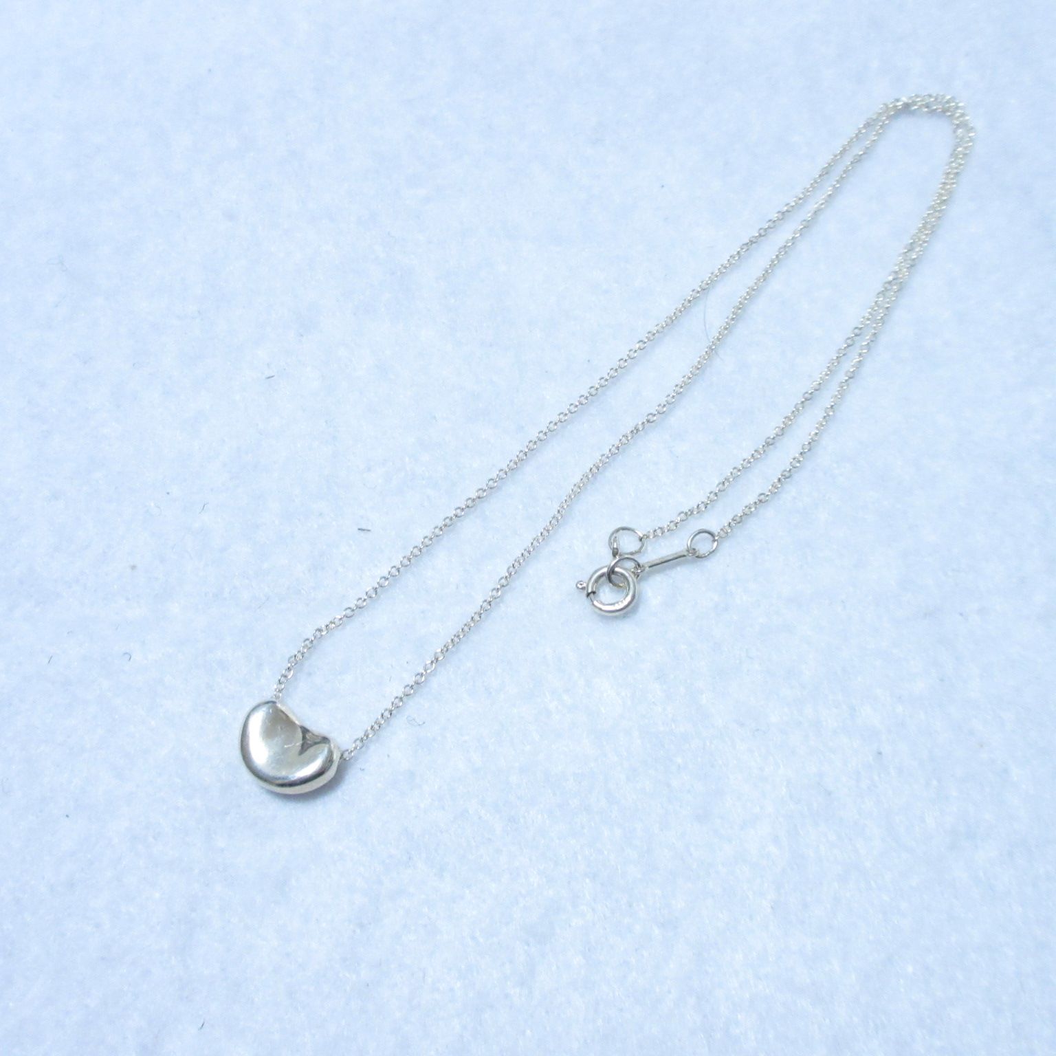 美品 Tiffany & Co. ティファニー スモール ビーン ネックレス 