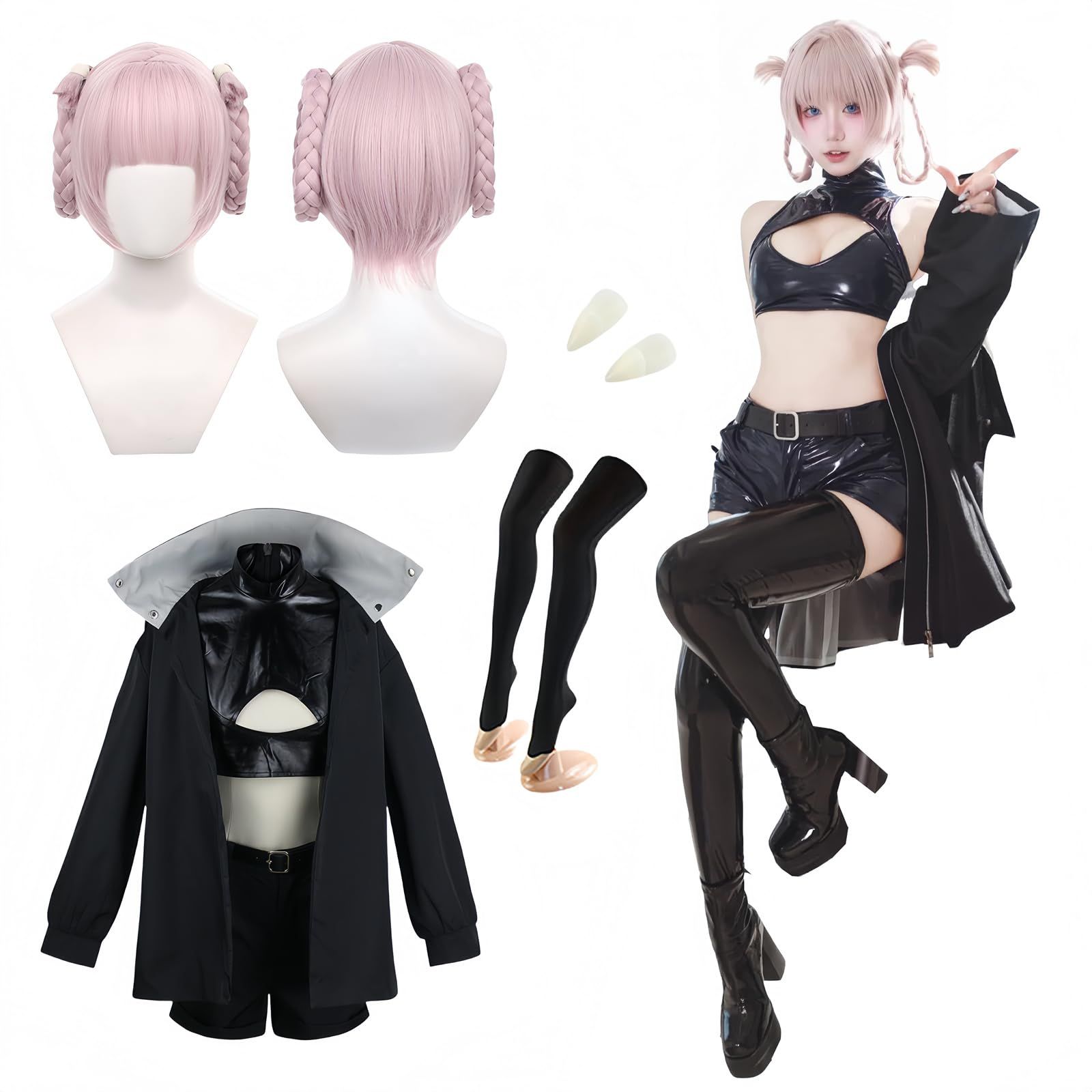 七草ナズナ 全頭面　鍵　衣装つき 　コスチューム　マスク　コスプレ　 着ぐるみ 新品 [NOKIJP] よふかしのうた コスプレ 七草ナズナ コスプレ衣装 な