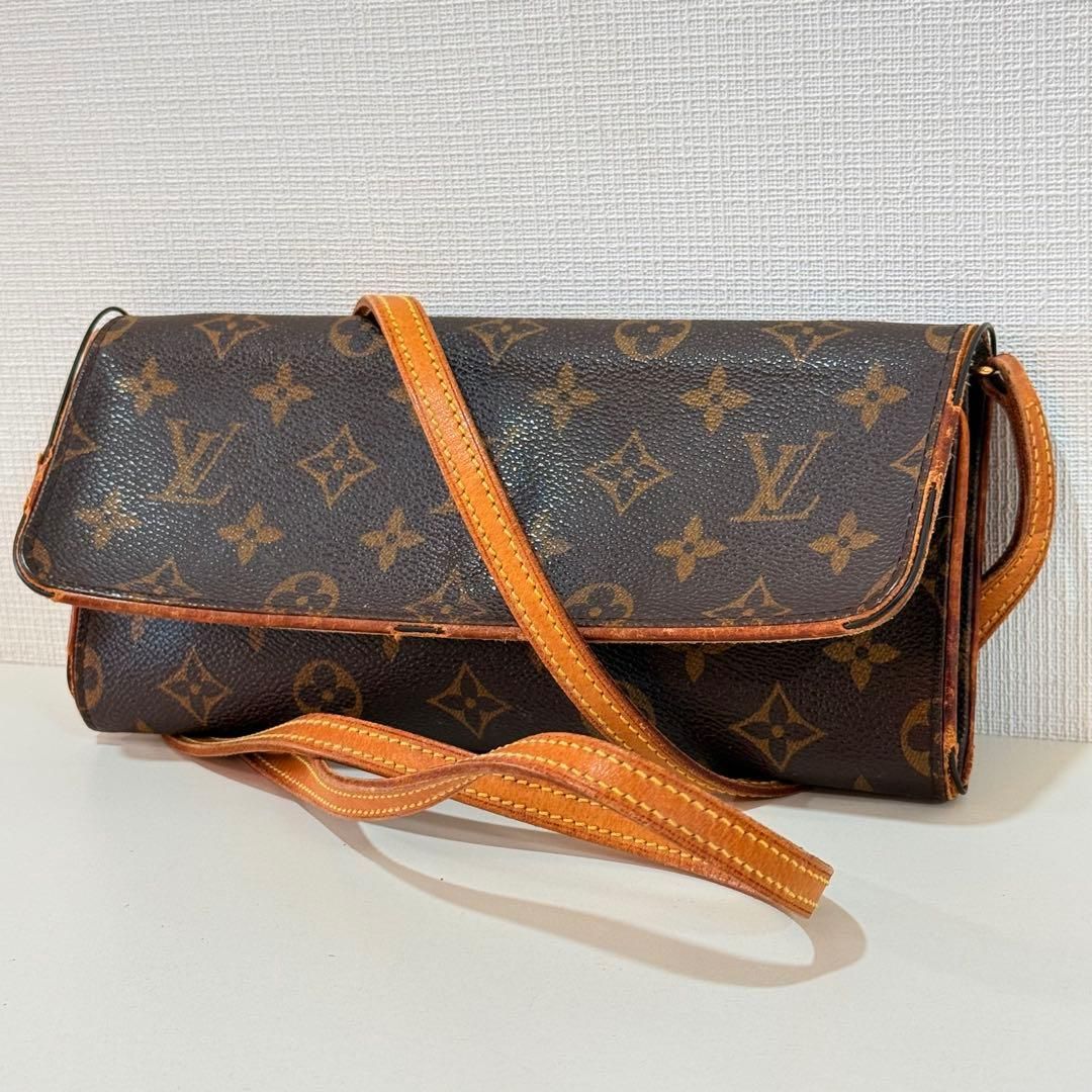 LOUIS VUITTON ルイヴィトン ポシェットツインPM モノグラム 美品 