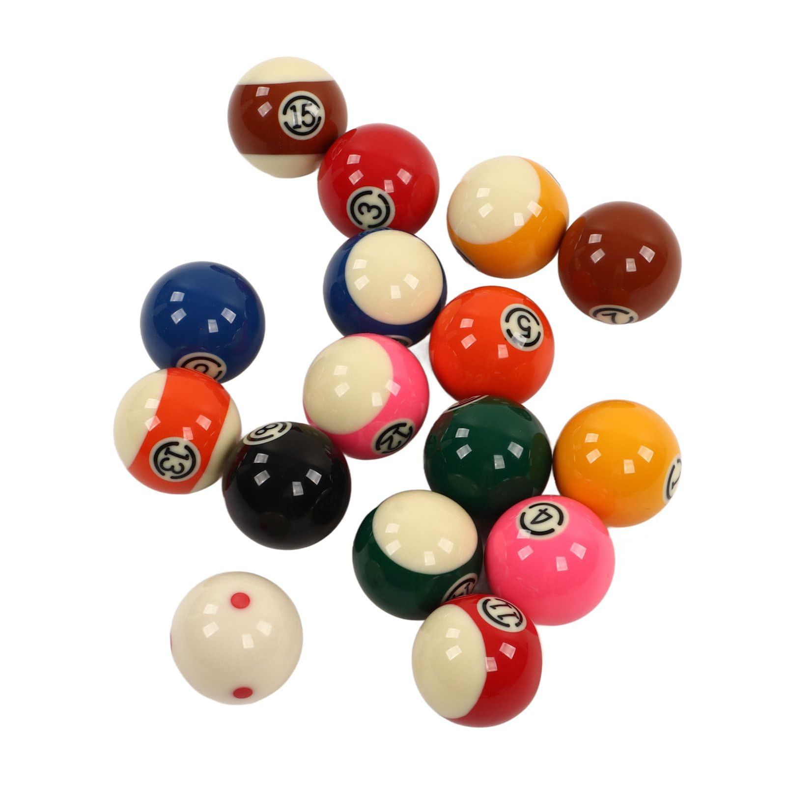 パズル・ボードゲーム 新品 ビリヤードのプールの球 16ピース 5.72cm