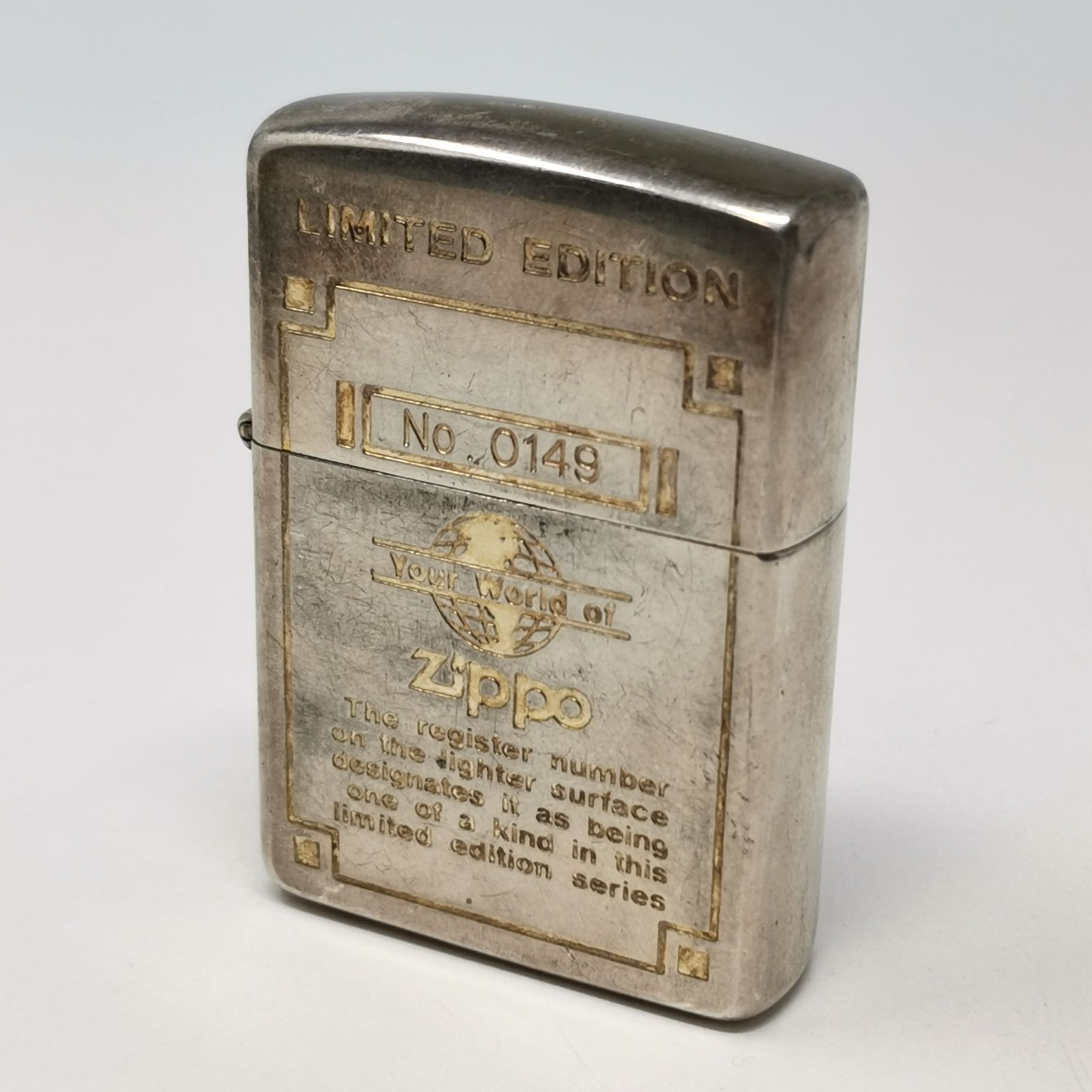 ZIPPO ジッポ オイルライター シリアルナンバー no0149 未着火 管理 
