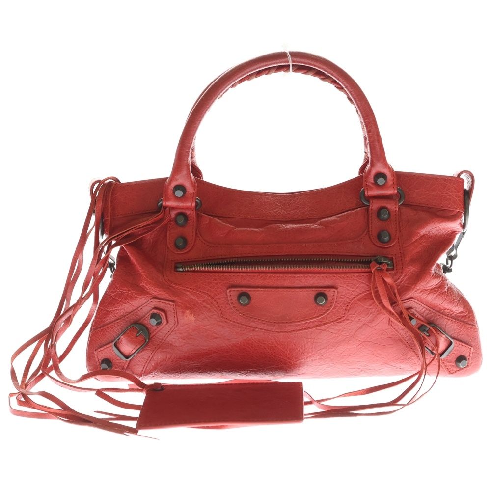 BALENCIAGA (バレンシアガ) ザ・ファースト レッド レザー 2WAY 