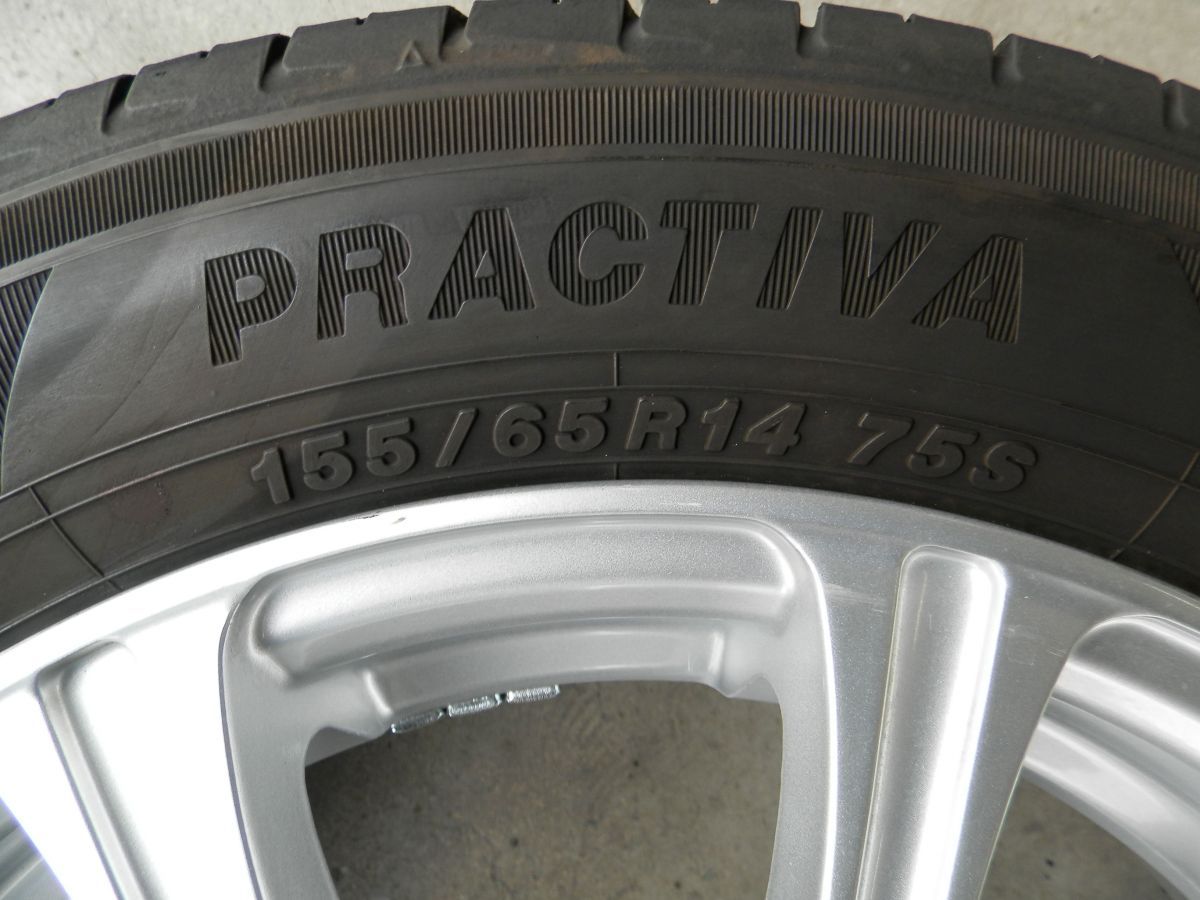 Nissan 14インチホイールセット PRACTIVAタイヤ付き