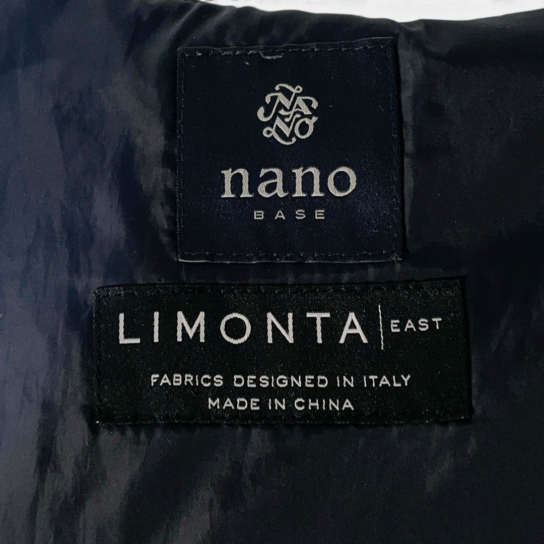 ナノユニバース ネイビー LIMONTA ダウンジャケット ラクーンファー 