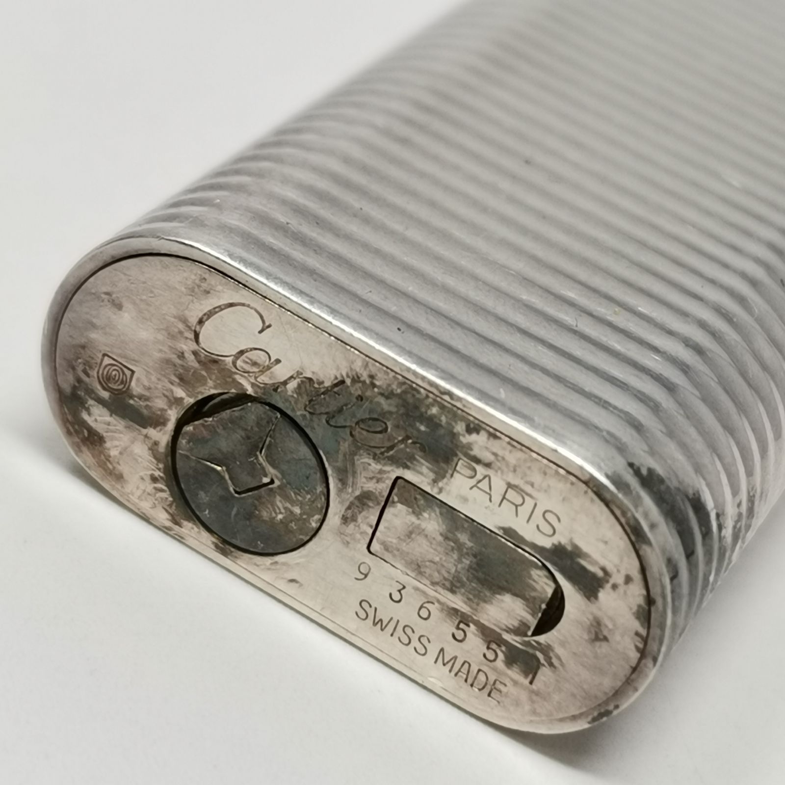 Cartier カルティエ ライター ガスライター シルバー ローラー式 喫煙 