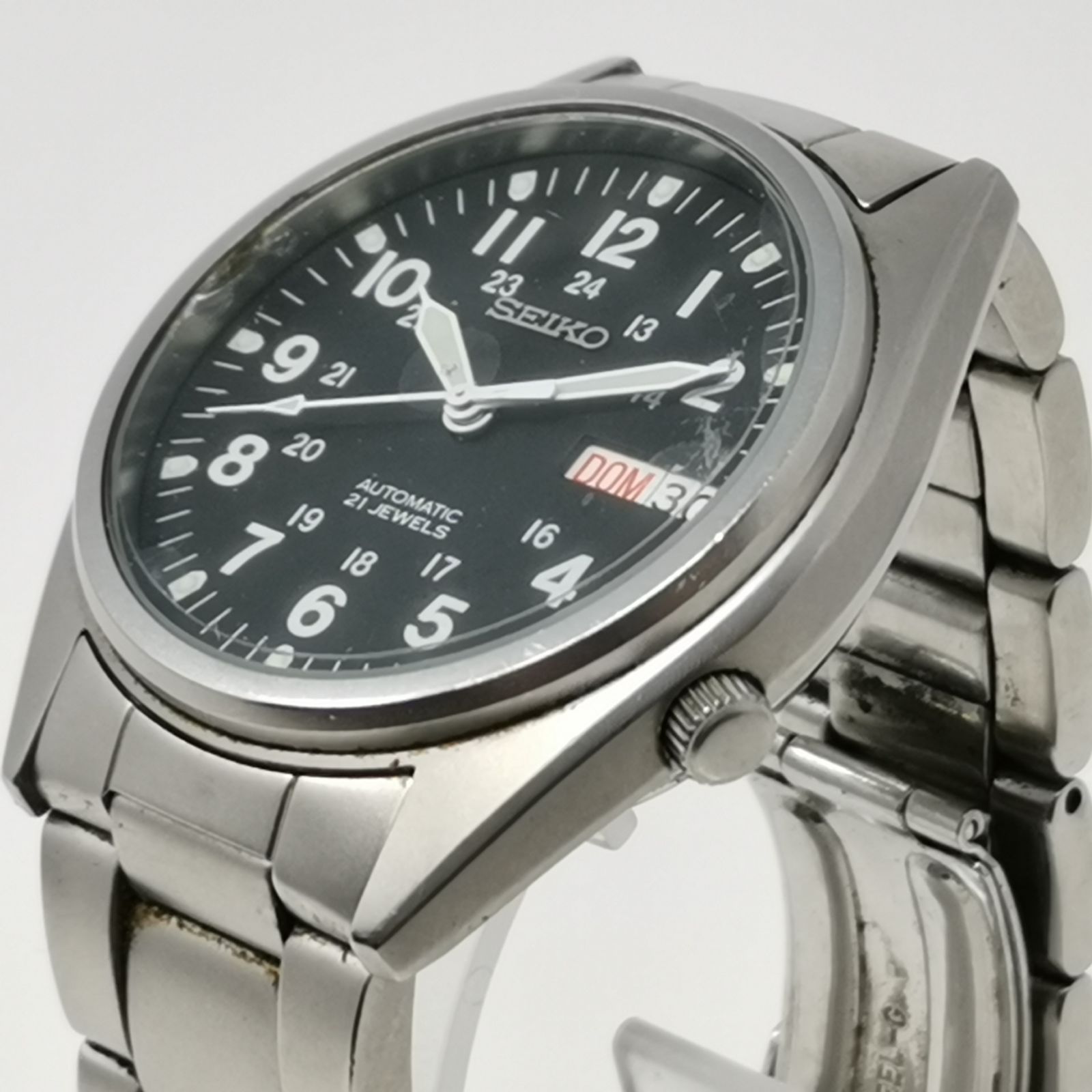完動品 SEIKO ボーイズミリタリー 7S26-00D0 裏スケ 黒文字盤 | ヤマダ