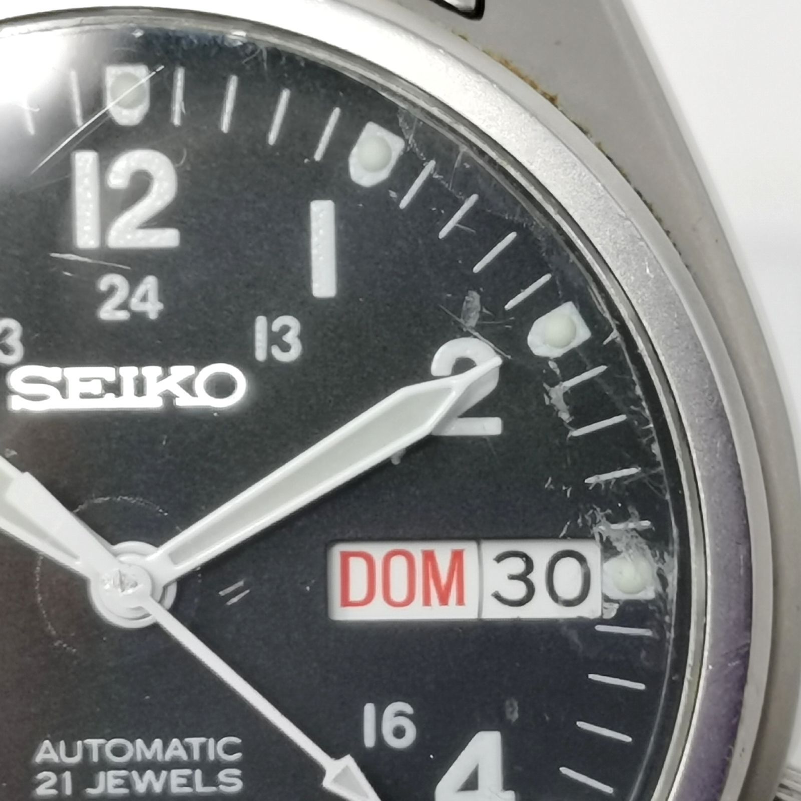SEIKO セイコー 時計 automatic 自動巻き デイデイト 裏スケ 稼働 7S26 