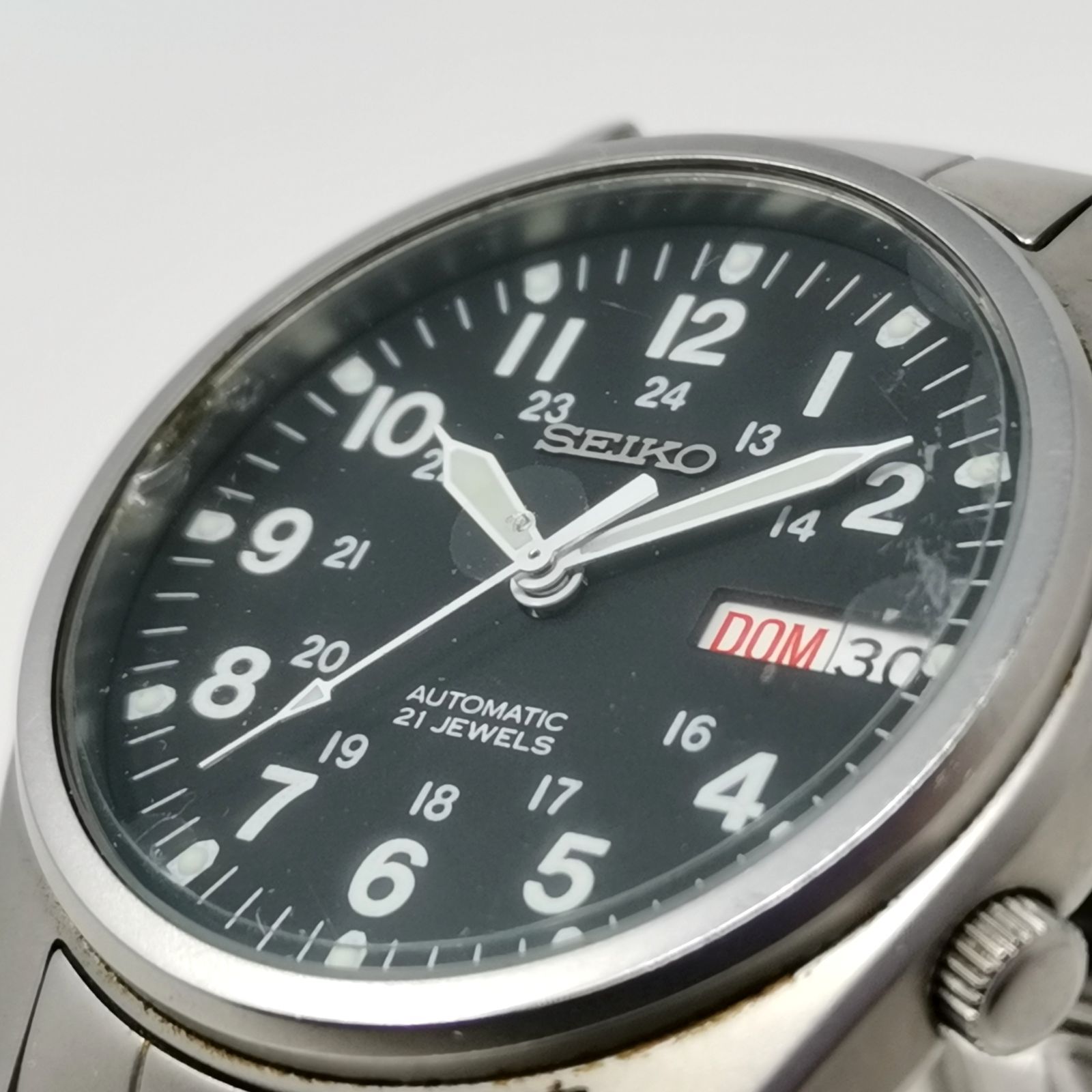 SEIKO セイコー 時計 automatic 自動巻き デイデイト 裏スケ 稼働 7S26