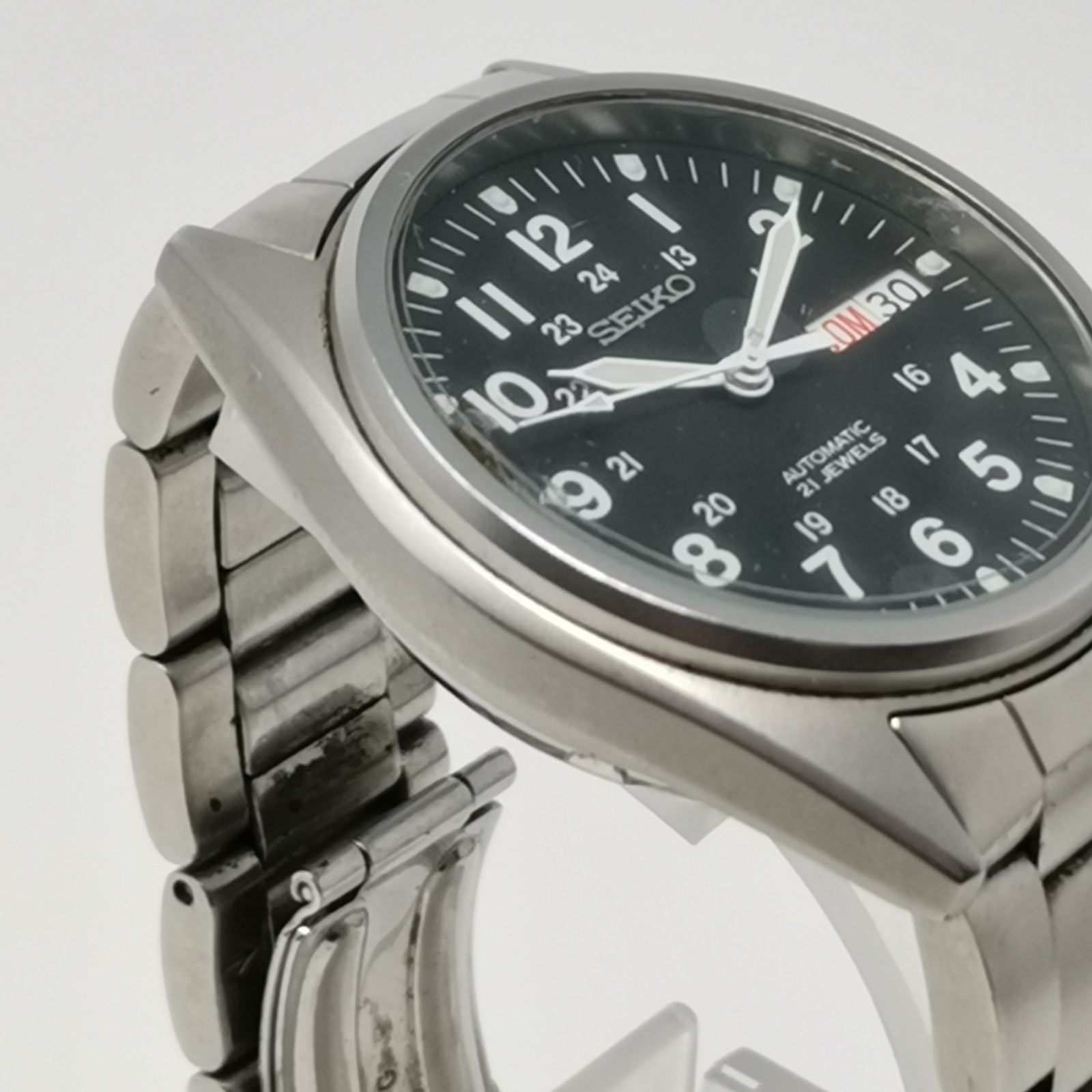 SEIKO セイコー 時計 automatic 自動巻き デイデイト 裏スケ 稼働 7S26 