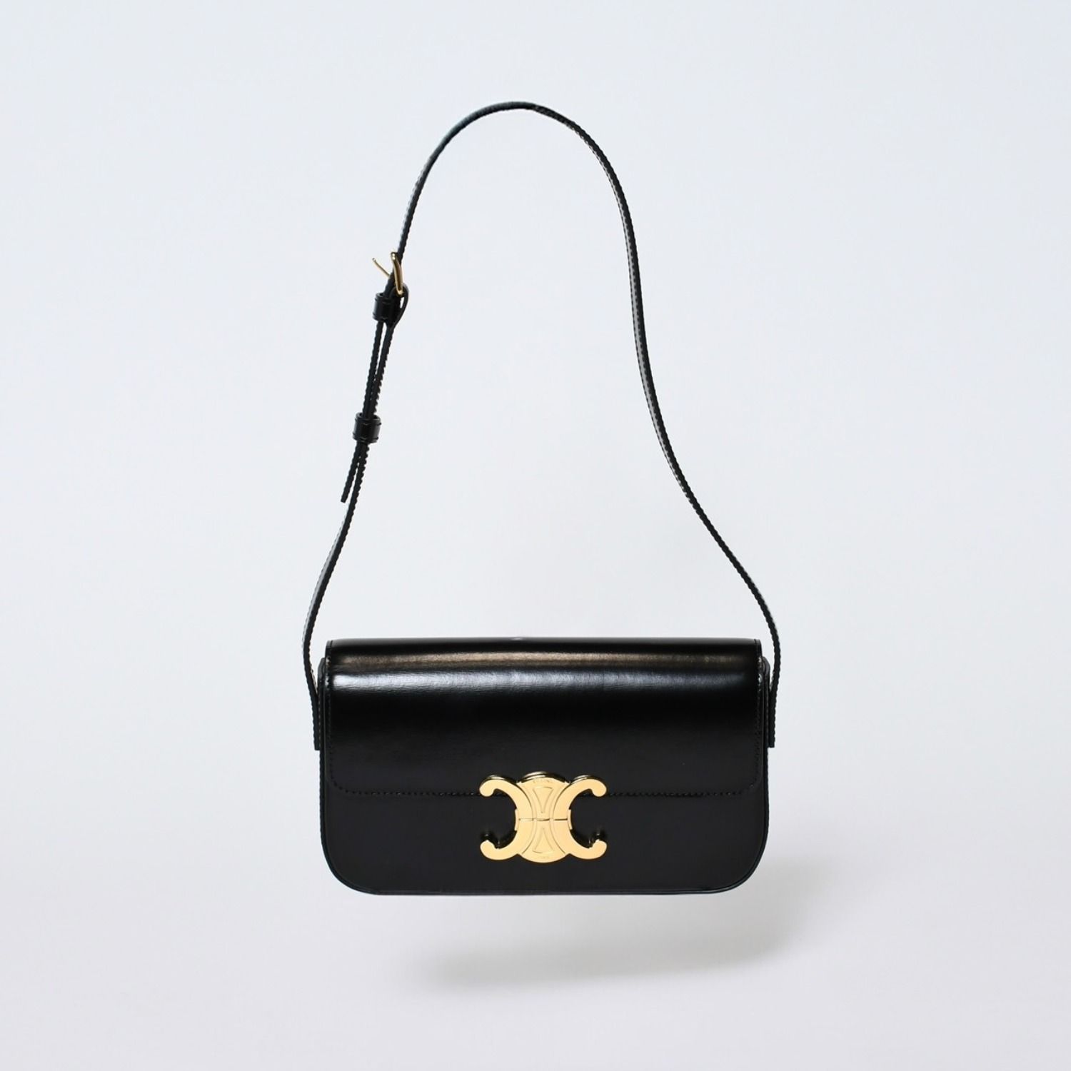 極美品 CELINE セリーヌ クロード トリオンフ ショルダーバッグ 