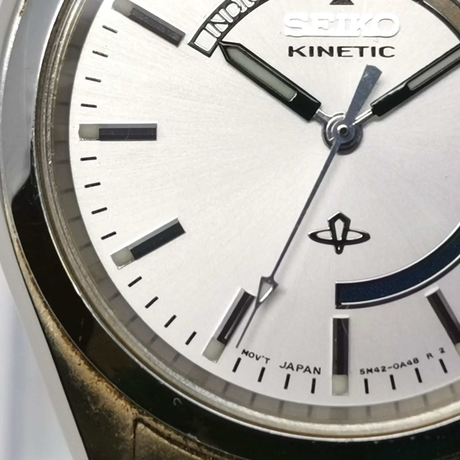 SEIKO セイコー kinetic キネテック 時計 5M42-0A30 ステンレス 自動 