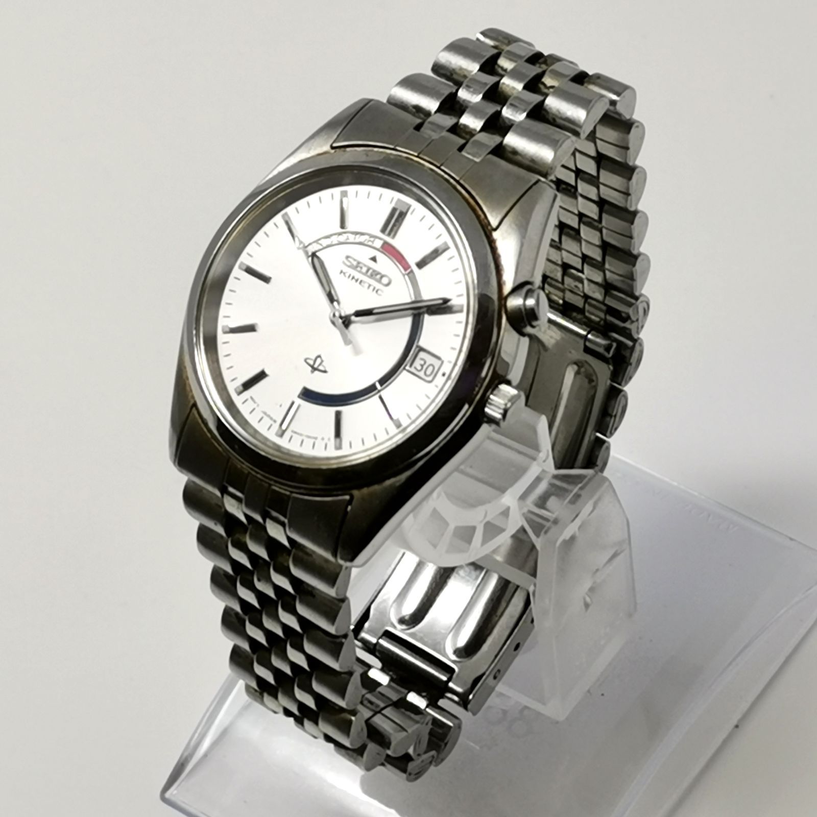 SEIKO セイコー kinetic キネテック 時計 5M42-0A30 ステンレス 自動