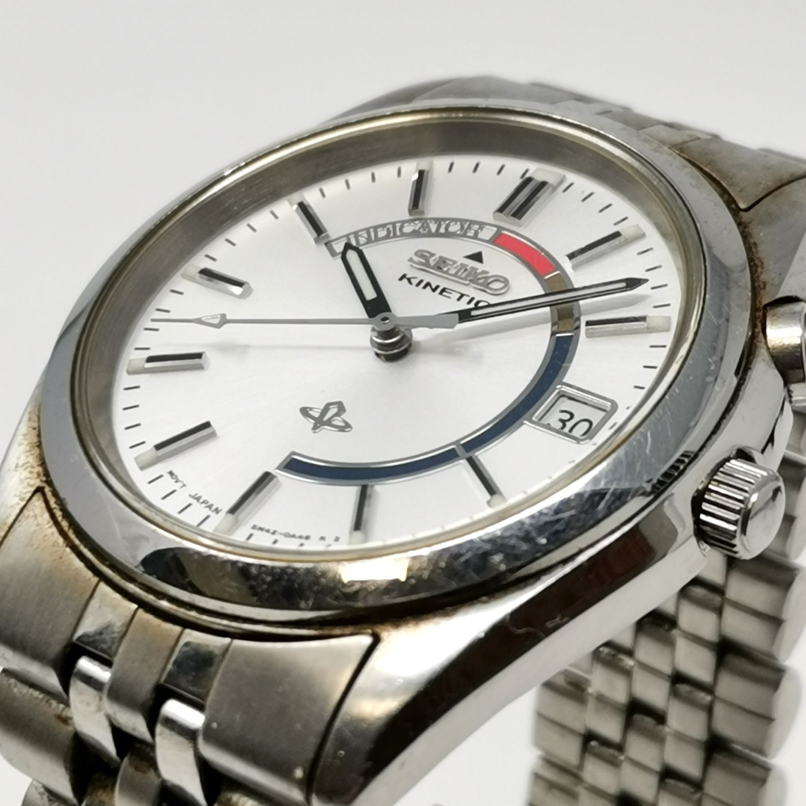 SEIKO セイコー kinetic キネテック 時計 5M42-0A30 ステンレス 自動