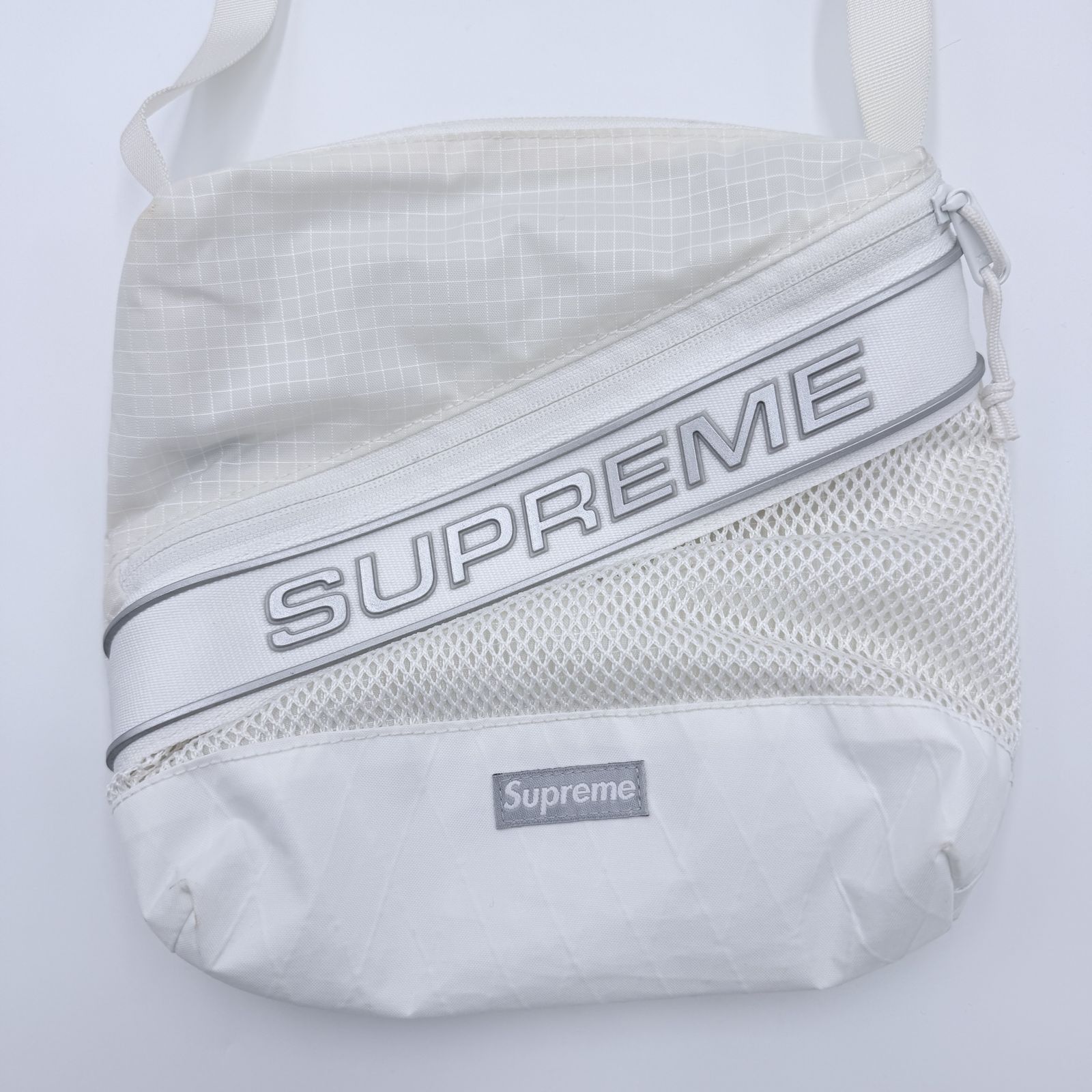 SUPREME（シュプリーム）X-PAC ショルダーバッグ ホワイト メッシュ 