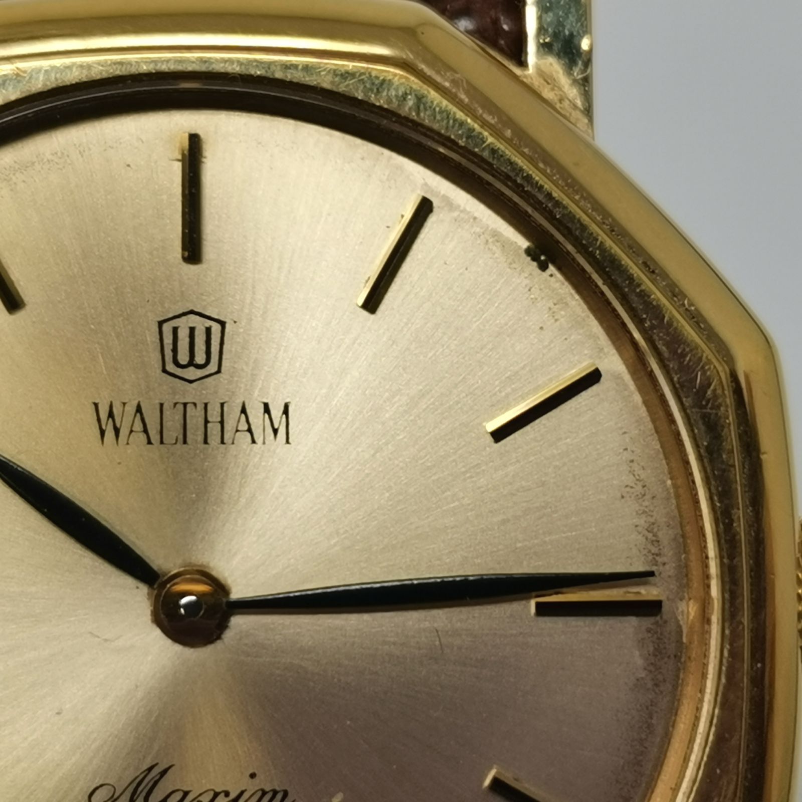 WALTHAM ウォルサム Maxim マキシム 手巻き時計 ゴールド 稼働 管理 