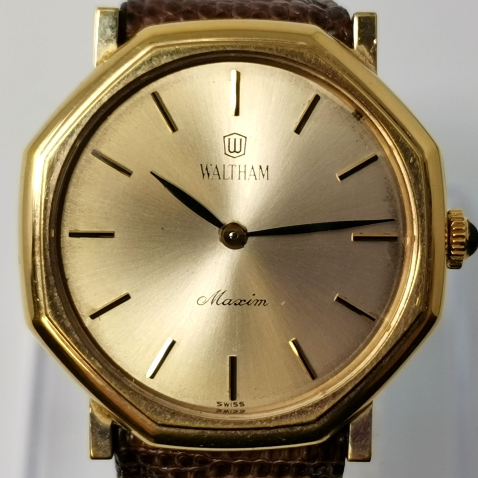 WALTHAM ウォルサム Maxim マキシム 手巻き時計 ゴールド 稼働 管理 