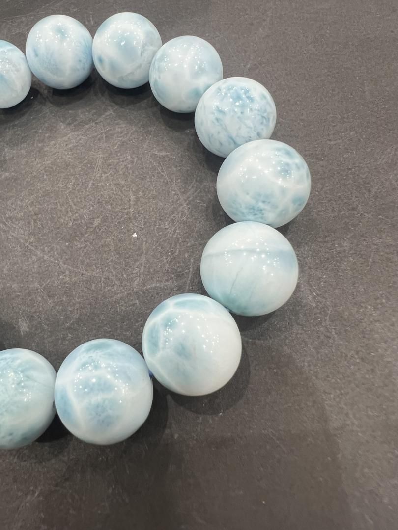  E28057 AAAラリマー 14mm ブレスレット 天然石 パワーストーン アクセサリー ミニトレイ 置物 インテリア小物