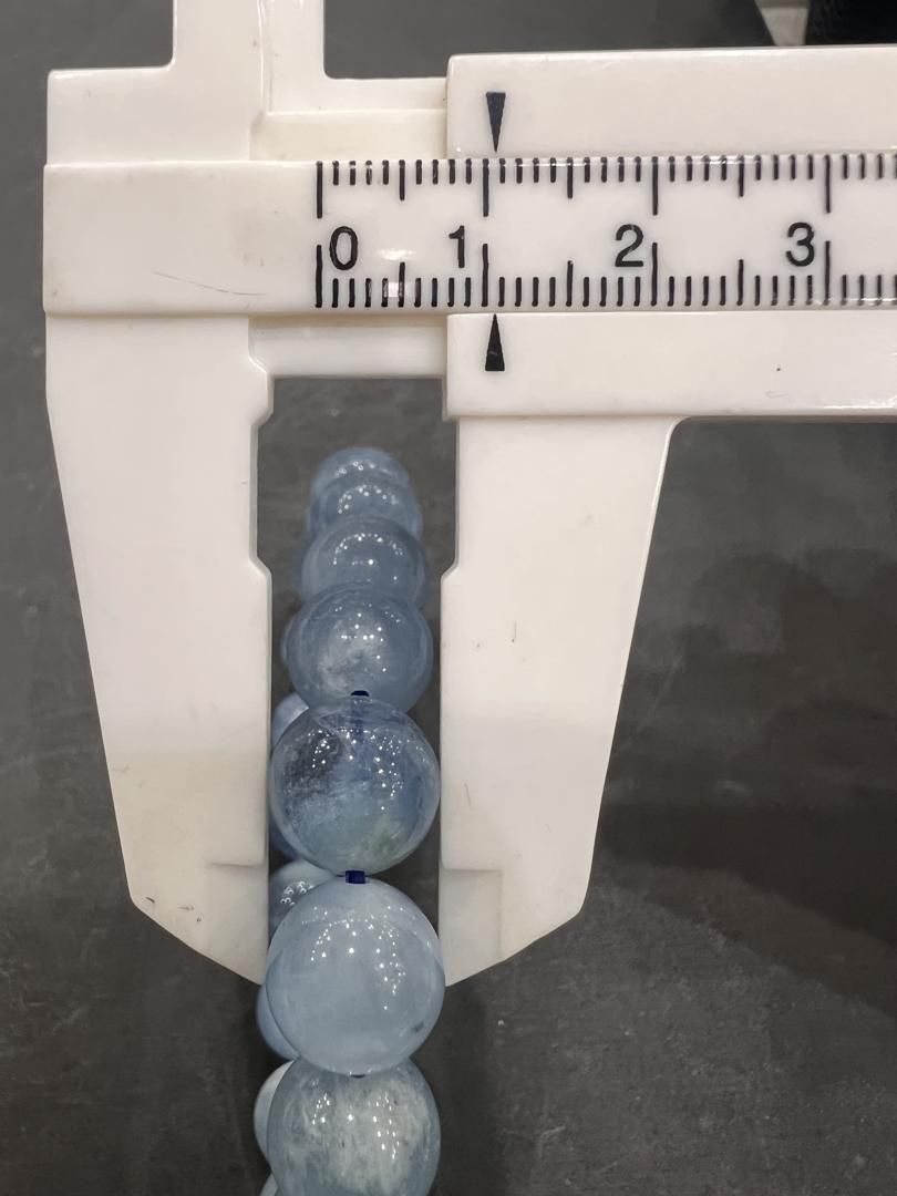  E28055 アクアマリン 10-11㎜ ブレスレット 天然石＊アクセサリー＊パワーストーン＊Aquamarine bracelet マスコット 置物 インテリア小物