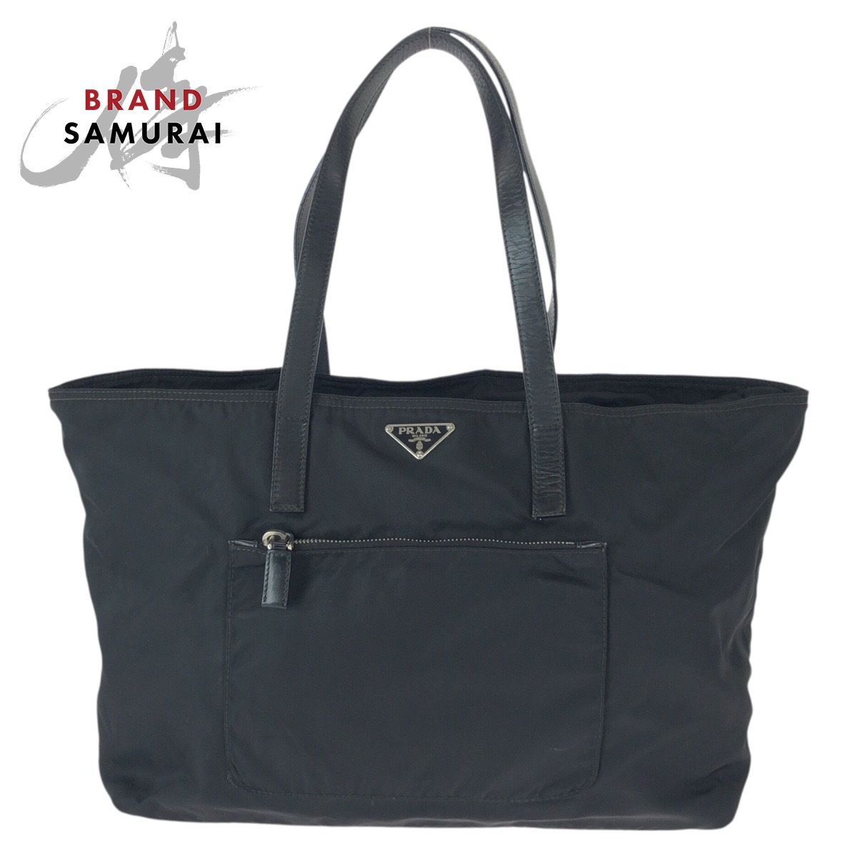 美品】 PRADA プラダ テスート ナイロン レザー 肩掛け トートバッグ 