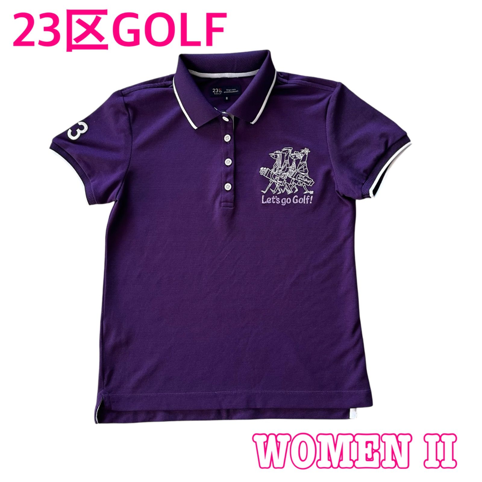 23区GOLF ニジュウサンクゴルフ 半袖メッシュポロシャツ