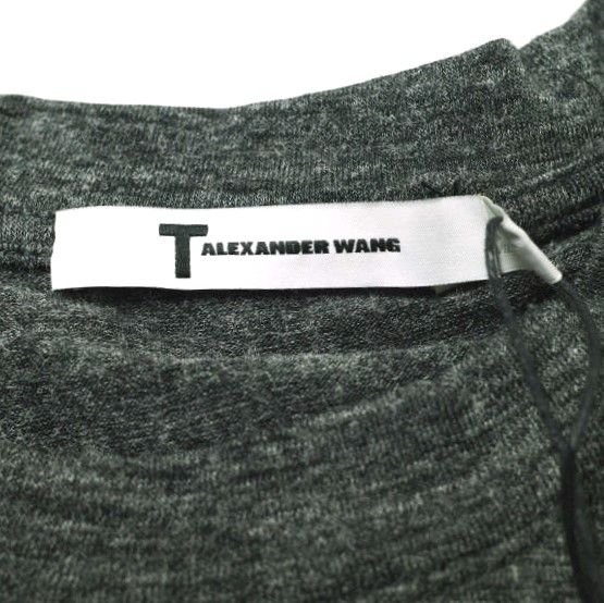 T by ALEXANDER WANG ティーバイアレキサンダーワン ツイストパイピング カットソーワンピース 400406F14 S CHARCOAL AND ACID 定価39,600円 チュニック トップス【新古品】【中古】【T by ALEXANDER WANG】 新品 T by ALEXANDER WANG ティーバイアレキサンダーワン ツイスト