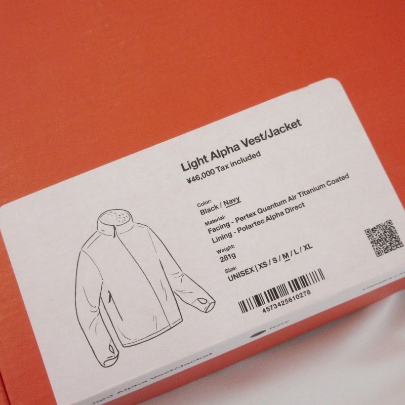 未使用 山と道 ヤマトミチ Light Alpha Vest/Jacket UNISEX ライト