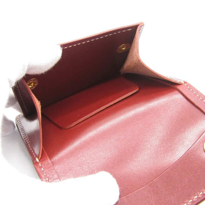 美品 WILDSWANS ワイルドスワンズ 小銭入れ シュランケンカーフ/サドルプルアップ TONGUE 別注 タング ブルー/バーガンディ   80007328 美品 WILDSWANS ワイルドスワンズ 小銭入れ シュランケンカーフ/サドル