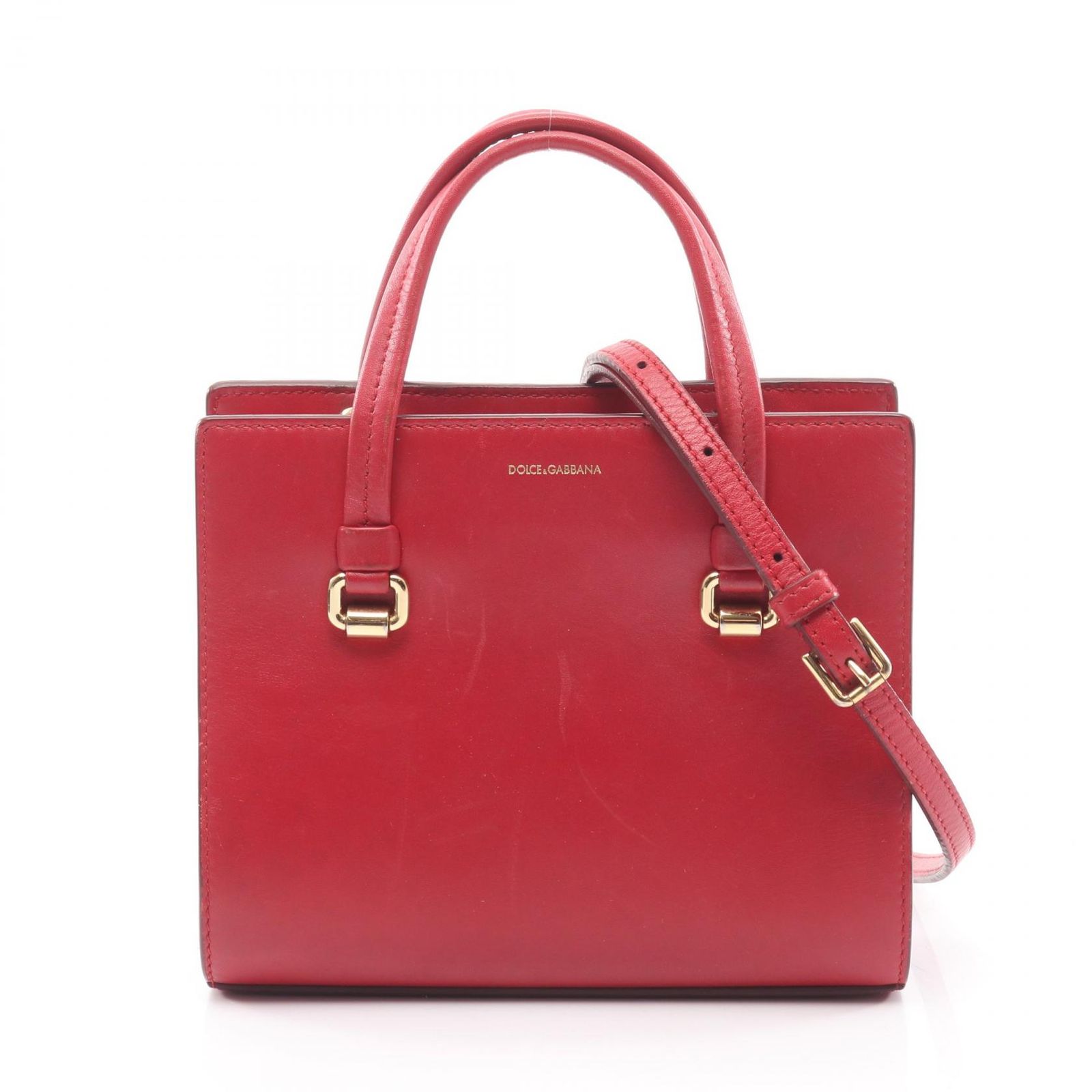ドルチェアンドガッバーナ DOLCE & GABBANA ハンドバッグ レッド