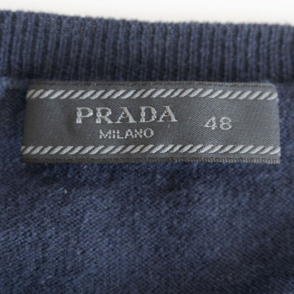 高級品】PRADA【コットン カシミヤ ニット】48 プラダ 26010179 - メルカリ