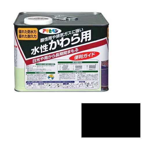 アサヒペン水性かわら用７Ｌスレートブラック