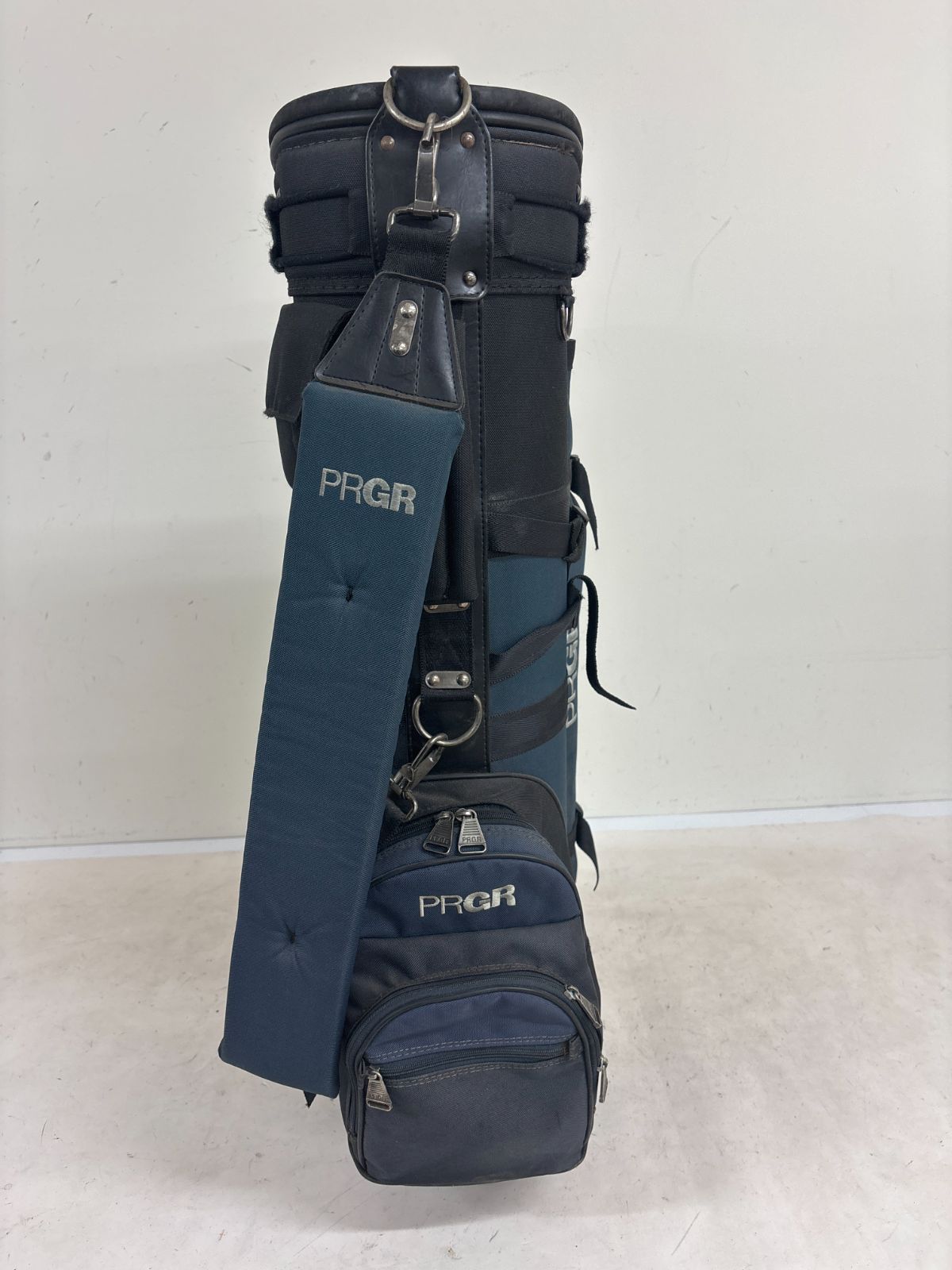 送料無料 PRGR プロギア キャディバッグ ゴルフバッグ ブラック