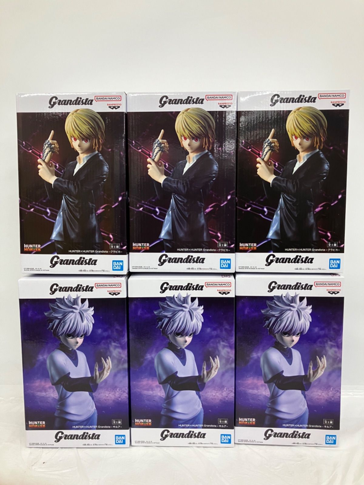 未開封 HUNTER×HUNTER Grandista フィギュア クラピカ キルア 2種 6個
