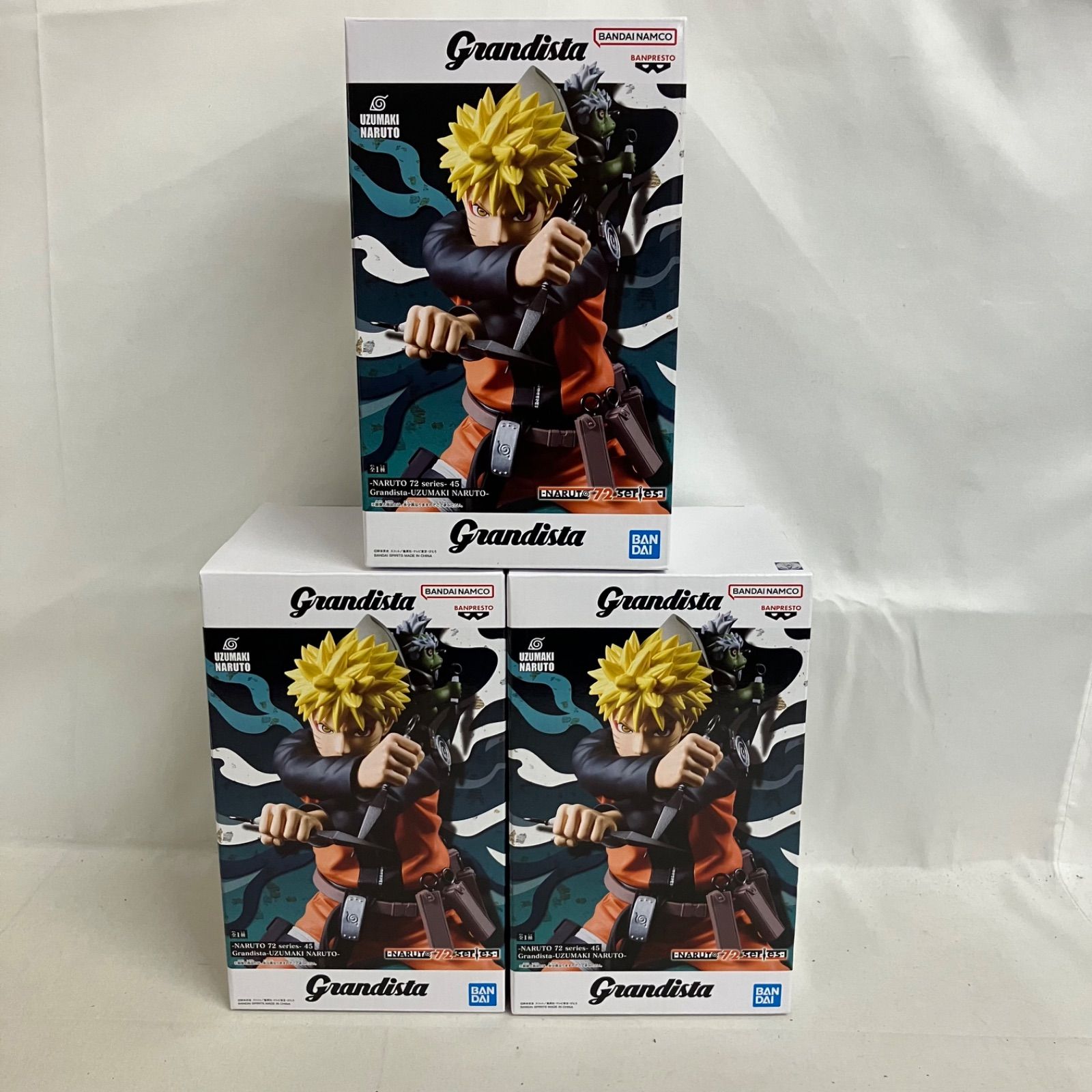 未開封 NARUTO 疾風伝 Grandista うずまきナルト フィギュア 3個セット NARUTOナルト疾風伝Grandistaうずまきナルトフィギュア12点