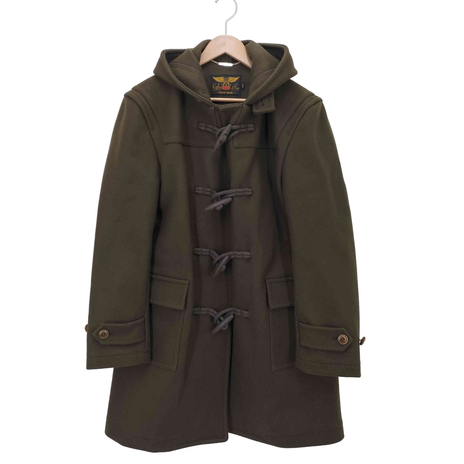 キャリー CALEE ウール フーデッドダッフルコート メンズ JPN：L 