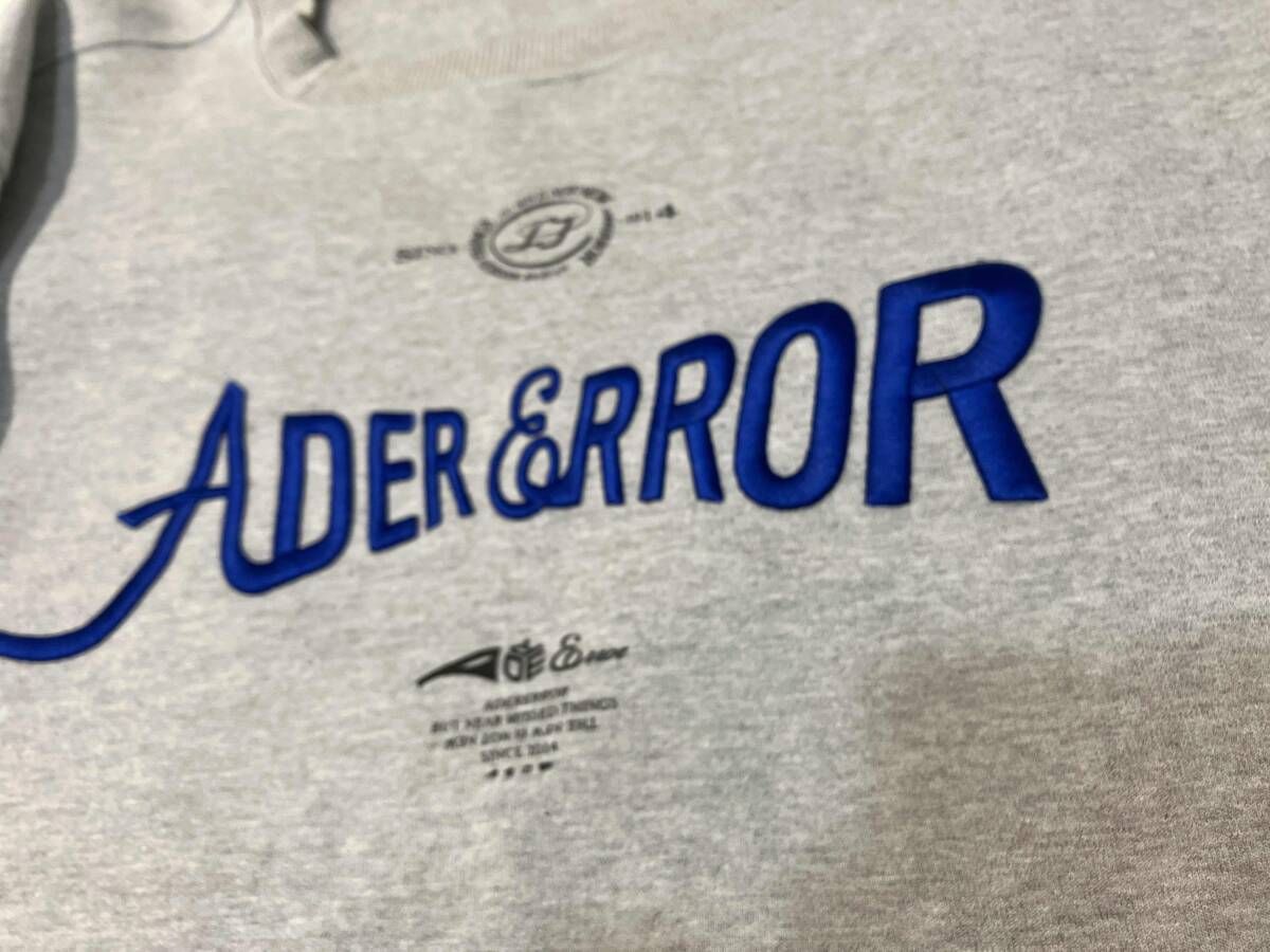 ADER ERROR アンダーエラー Verif logo sweatshirtベリファイロゴ 