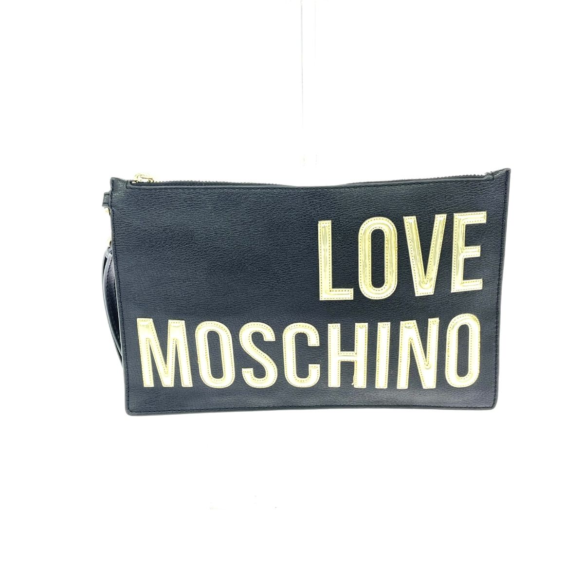 LOVE MOSCHINO ラブモスキーノ クラッチバッグ ポーチ付き ブラック 
