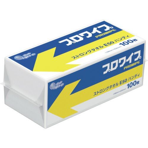 エリエール　プロワイプストロングタオルＥ５０　ハンディ１００枚　１６パック入