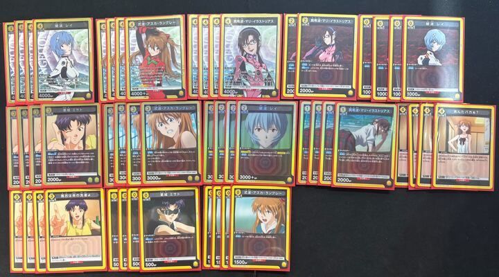 デッキ】エヴァンゲリオン 黄 ヒロインズ アスカマリレイ【UNIONARENA
