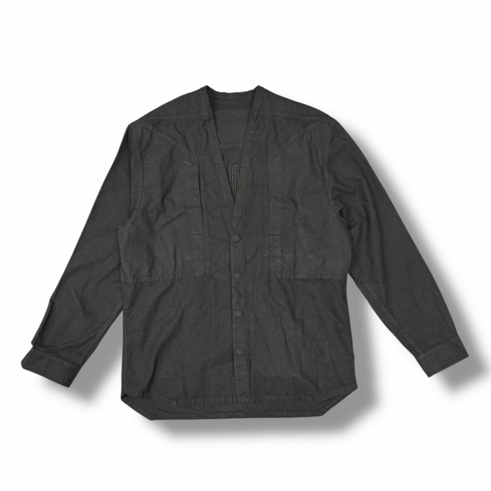 RICK OWENS DRKSHDW 25AW LS LARRY JUMBO FOGPOCKET SHIRT ジャンボ