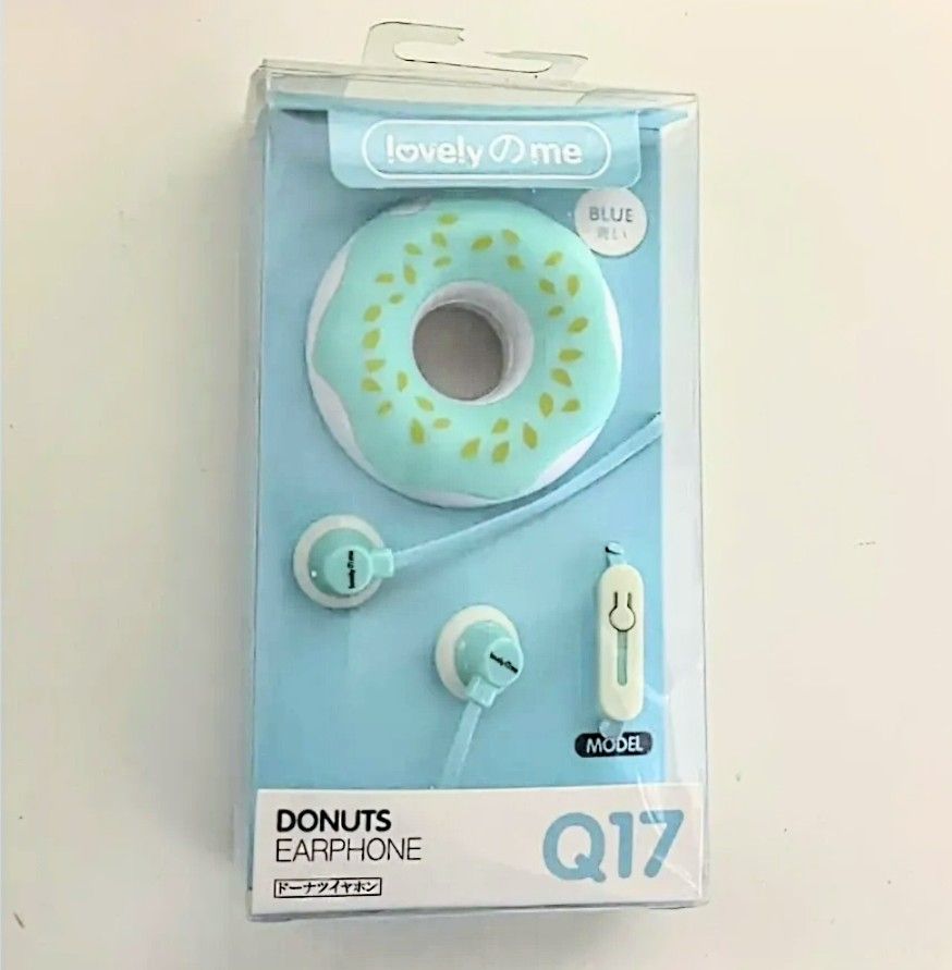 [Brand New/Earphone] Donut Earphone Q17 Blue
