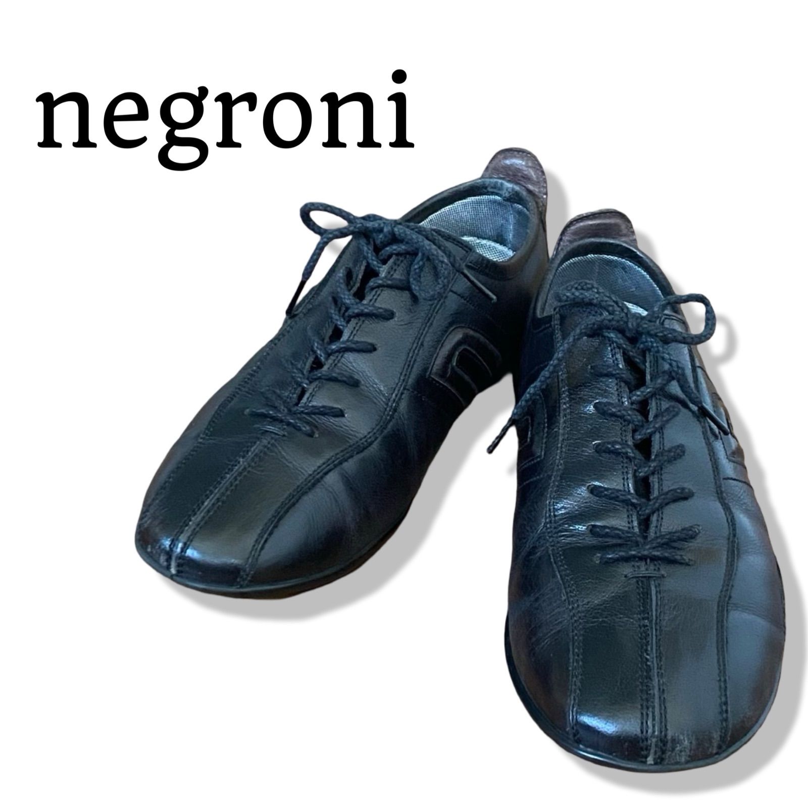 negroni ネグローニ ブラック メンズ 靴 スニーカー ドライビング 
