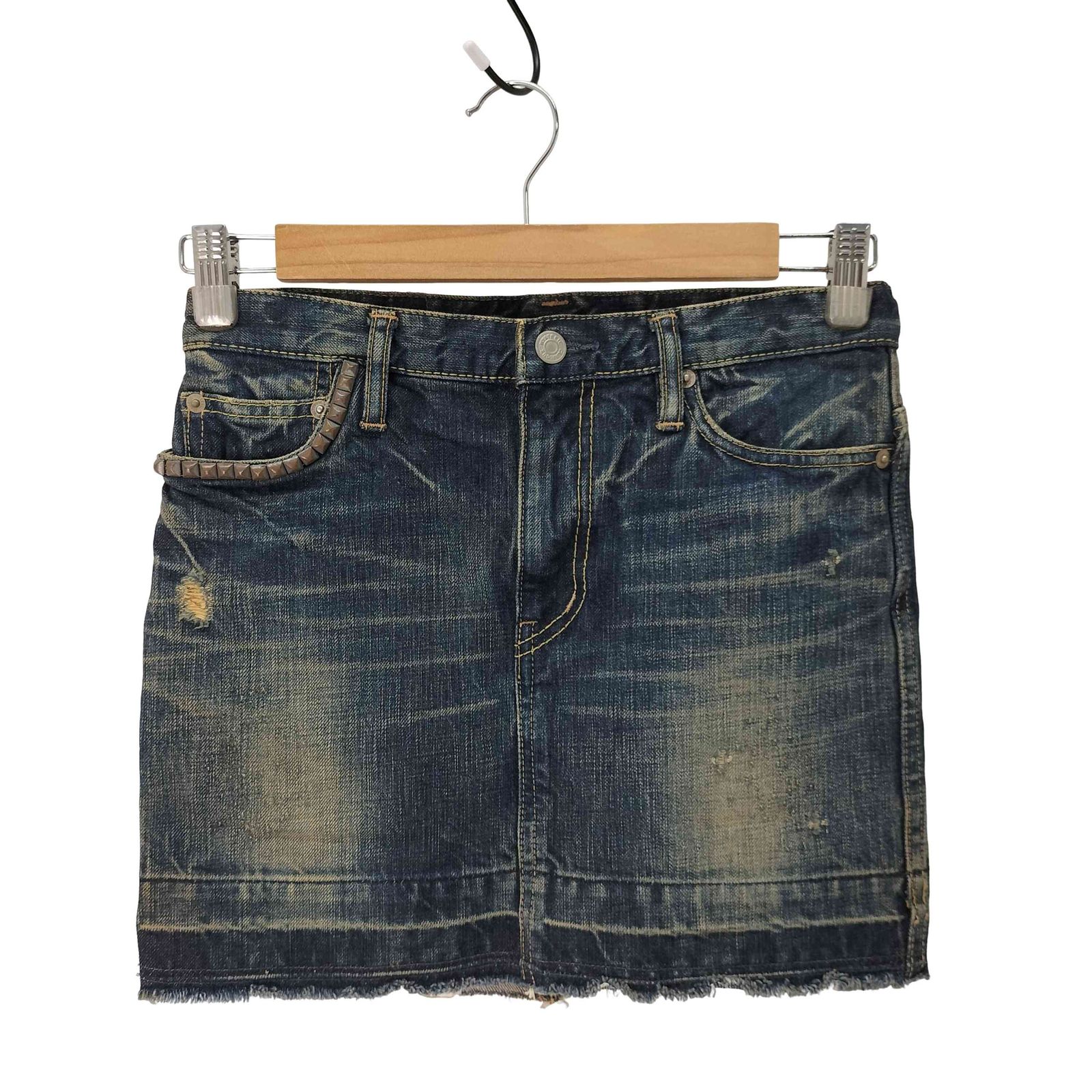 ヒステリックグラマー HYSTERIC GLAMOUR スタッズ ダメージ加工 デニム 