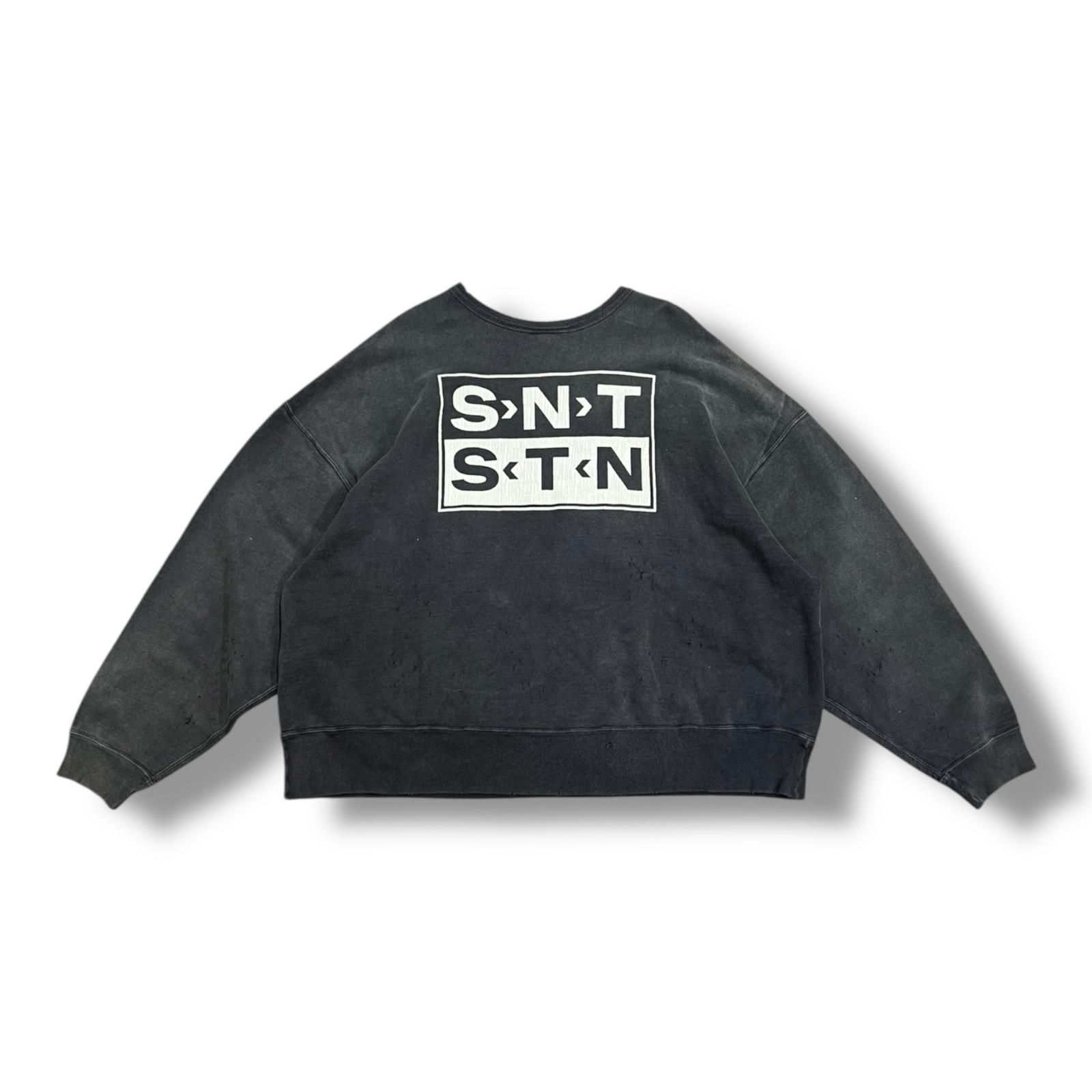参考上代68200円 SAINT MICHAEL CREW SWT/SAINT/BLACK スウェット 