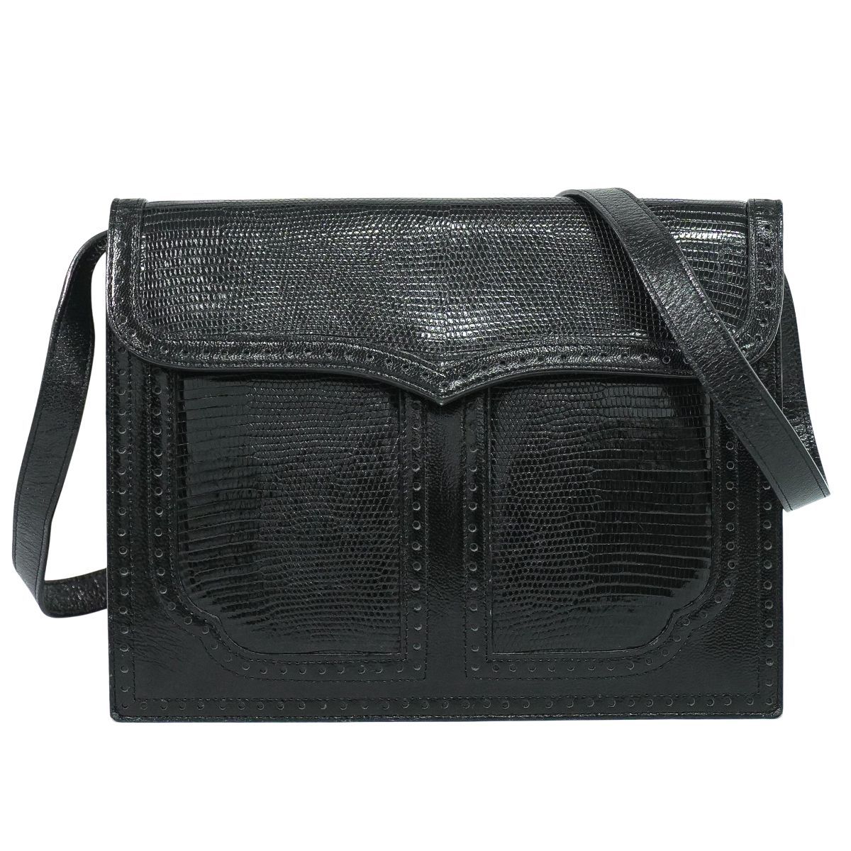 本物 イヴ サンローラン YVES SAINT LAURENT YSL リザード型押し