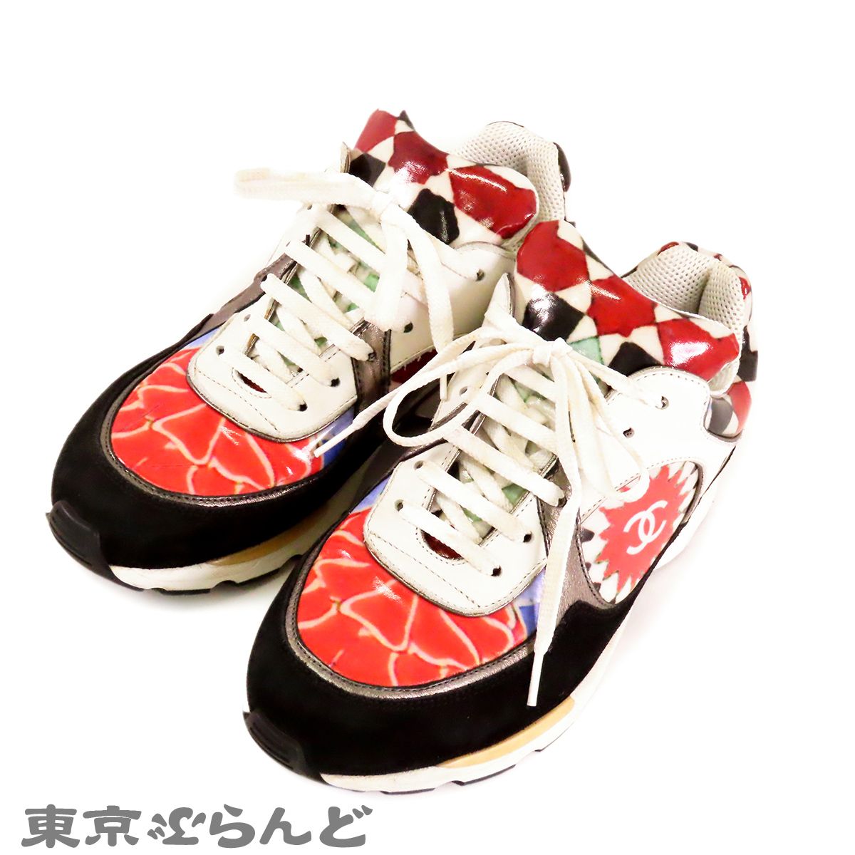 シャネル CHANEL ココマーク ローカット スニーカー IG30628 ホワイトx 