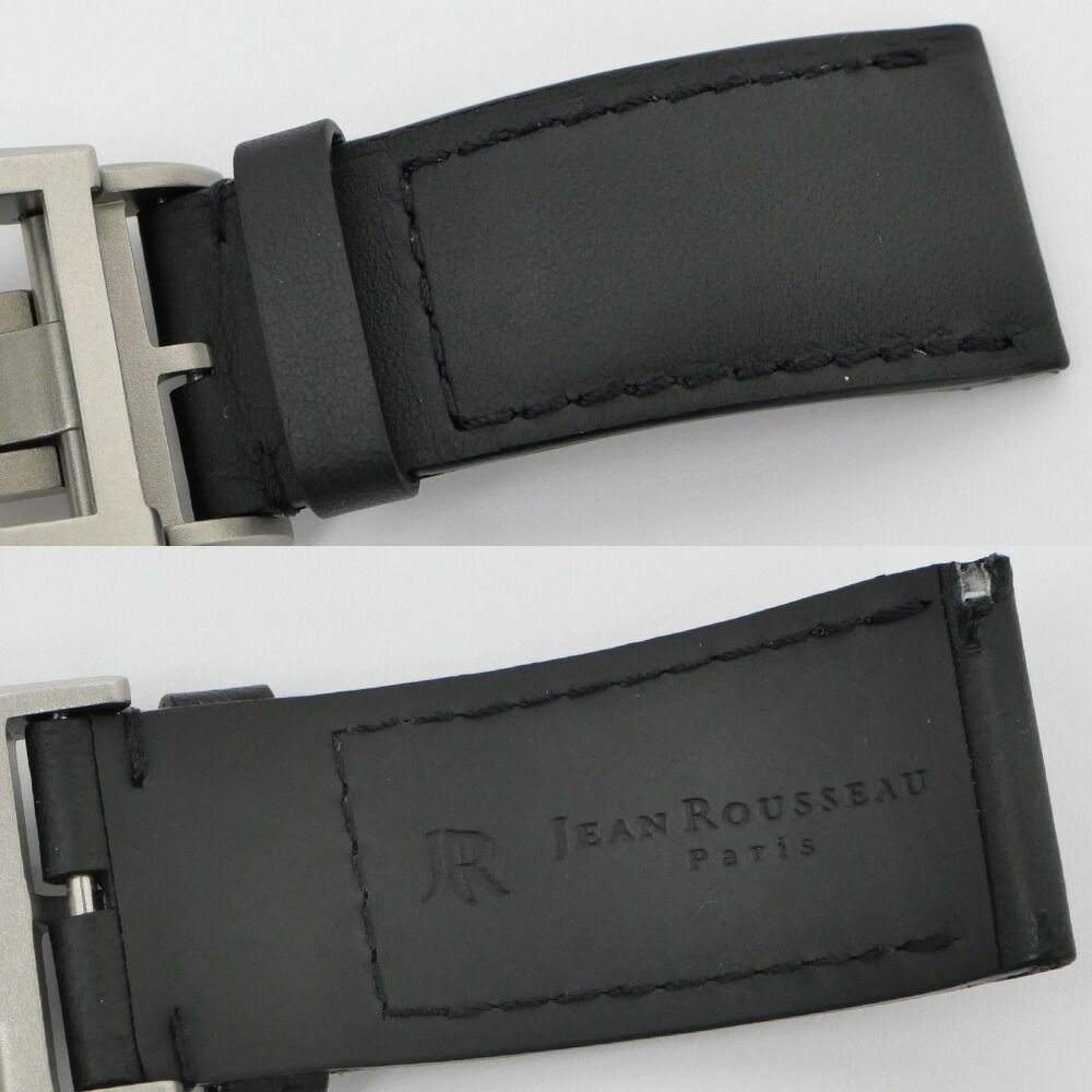 名東】IWC 純正Dバックル 社外ベルト付き バックル幅18mm ラグ幅20mm